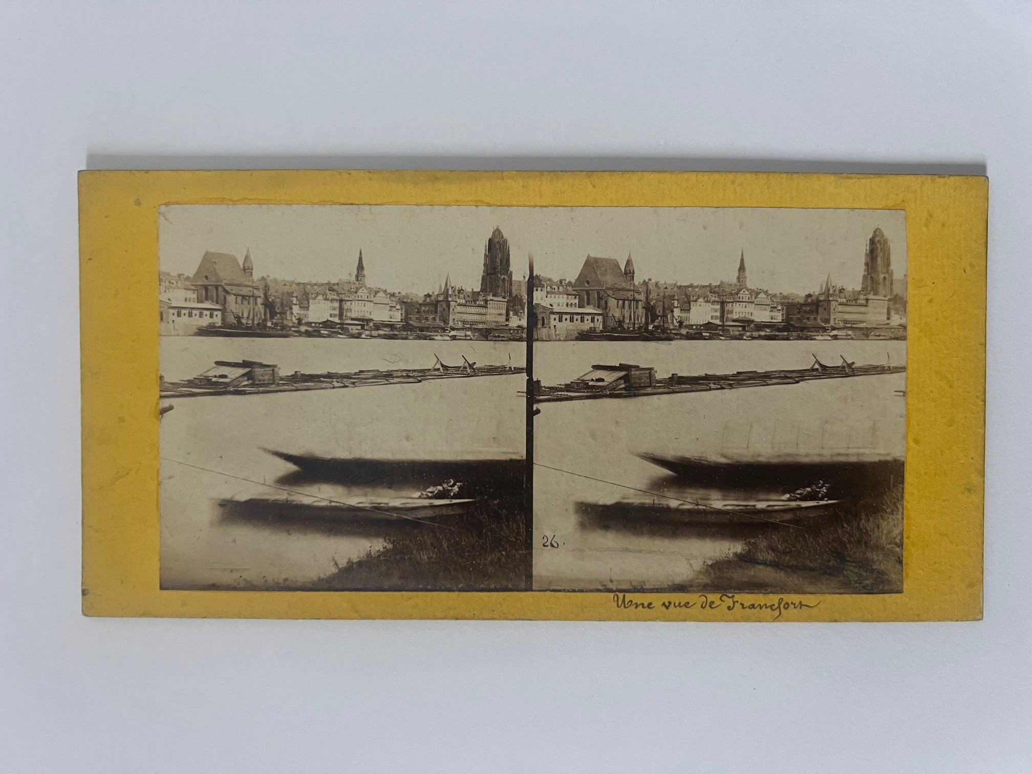 Stereobild, unbekannter Fotograf, Frankfurt, Main-Panorama, ca. 1867. (Taunus-Rhein-Main - Regionalgeschichtliche Sammlung Dr. Stefan Naas CC BY-NC-SA)