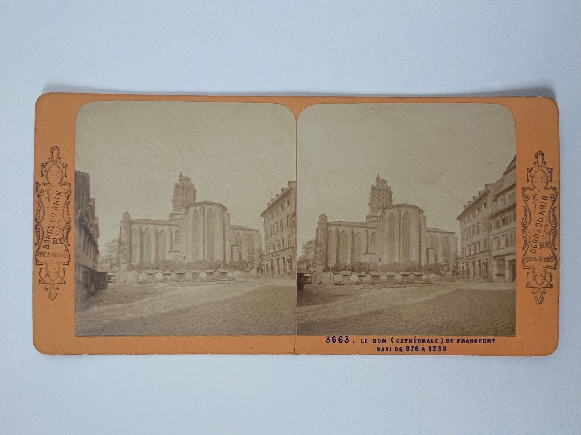 Stereobild, Unbekannter Fotograf (B. K.), Frankfurt, Le Dom, ca. 1873. (Taunus-Rhein-Main - Regionalgeschichtliche Sammlung Dr. Stefan Naas CC BY-NC-SA)