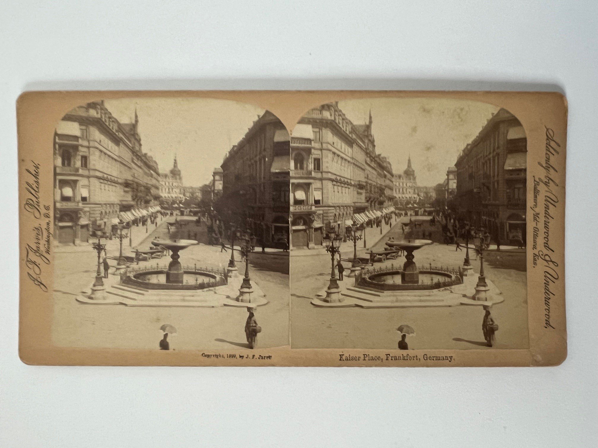 Stereobild, Underwood & Underwood, Frankfurt, Kaiserplatz, ca. 1910. (Taunus-Rhein-Main - Regionalgeschichtliche Sammlung Dr. Stefan Naas CC BY-NC-SA)