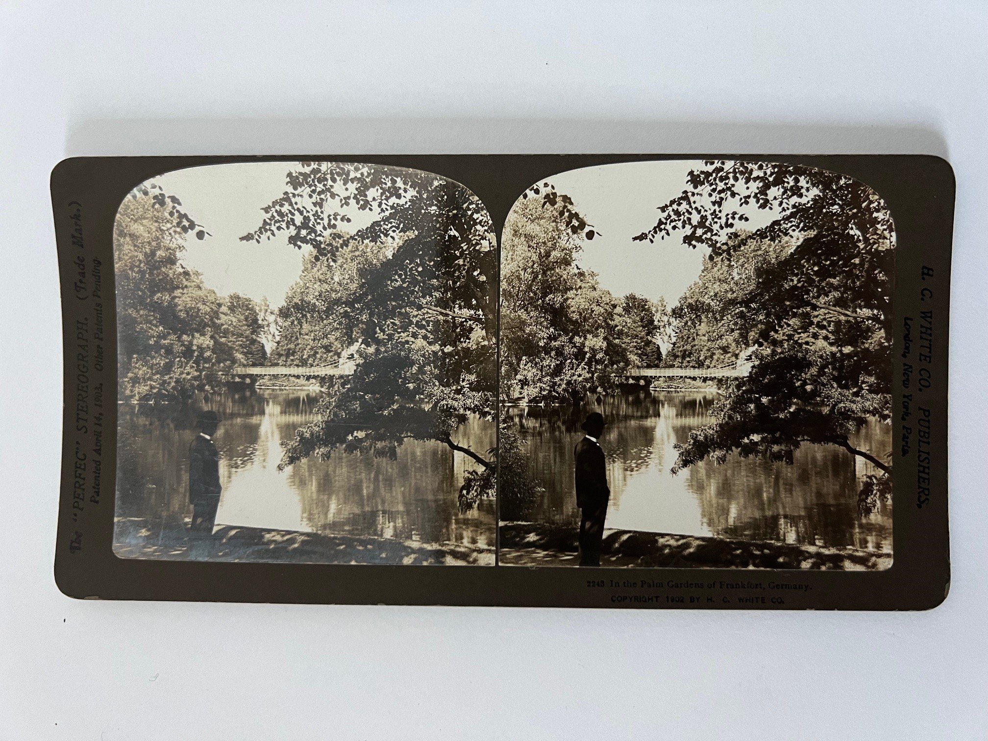 Stereobild, H. C. White & Co, Frankfurt, Nr. 2243, In the Palm Gardens of Frankfort, ca. 1910. (Taunus-Rhein-Main - Regionalgeschichtliche Sammlung Dr. Stefan Naas CC BY-NC-SA)