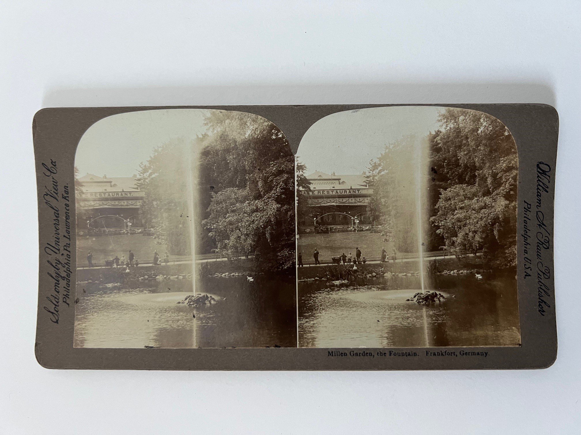 Stereobild, H. C. White & Co, Frankfurt, Nr. 2241, Eschenheimer Thurm, ca. 1910. (Taunus-Rhein-Main - Regionalgeschichtliche Sammlung Dr. Stefan Naas CC BY-NC-SA)