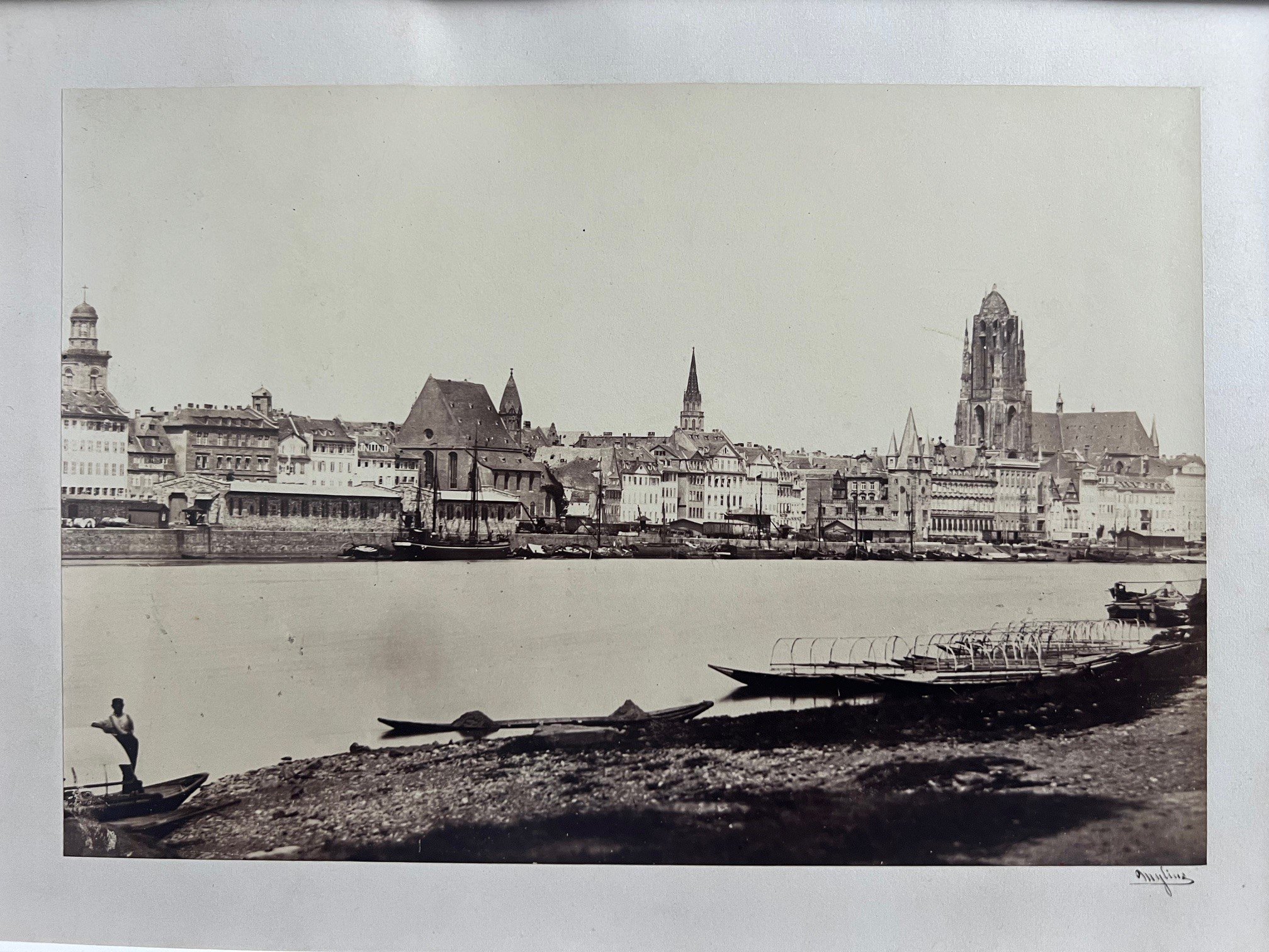 Carl Friedrich Mylius, Frankfurt, Main-Panorama, ca. 1862. (Taunus-Rhein-Main - Regionalgeschichtliche Sammlung Dr. Stefan Naas CC BY-NC-SA)
