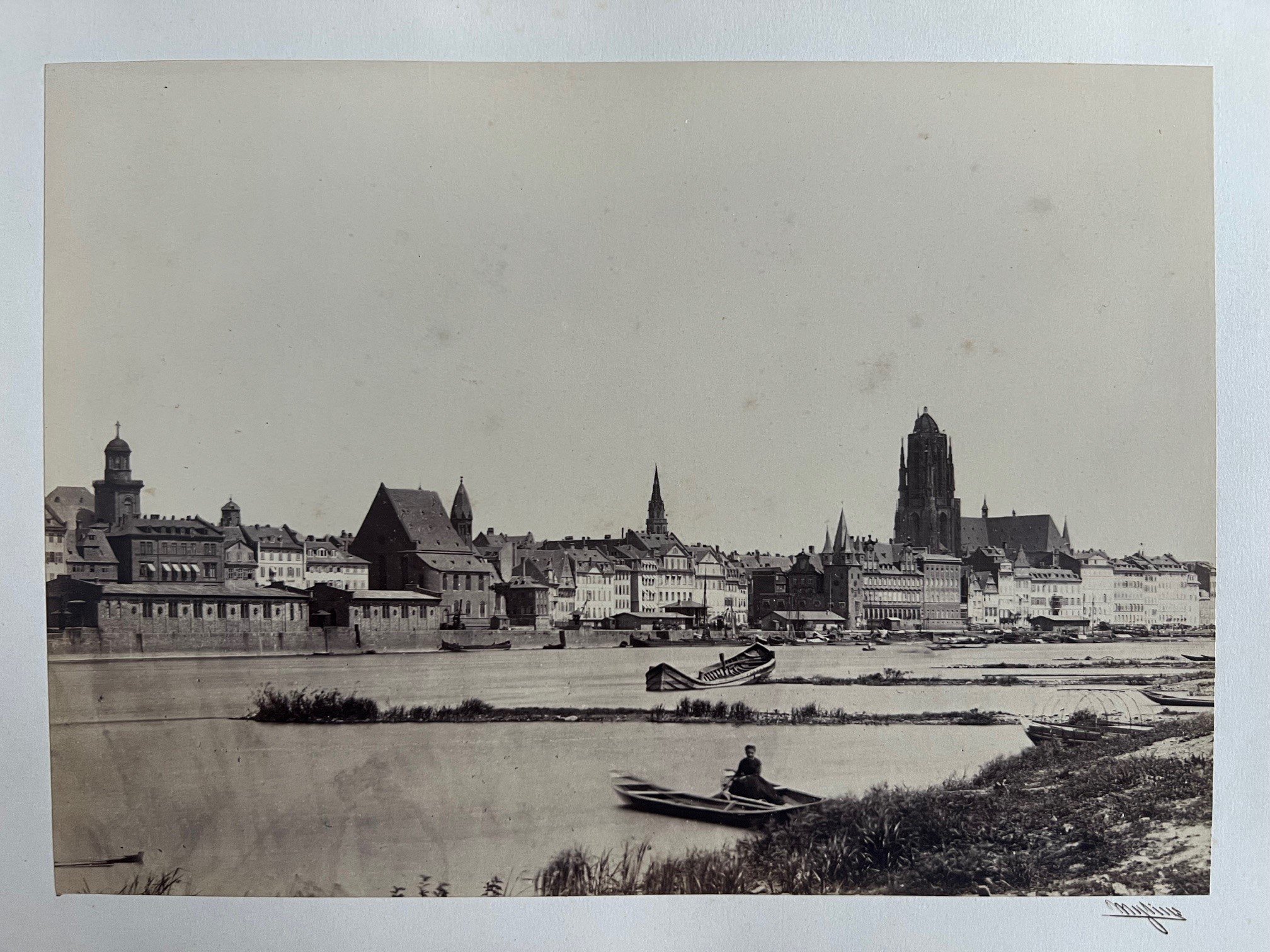 Carl Friedrich Mylius, Frankfurt, Main-Panorama, ca. 1865. (Taunus-Rhein-Main - Regionalgeschichtliche Sammlung Dr. Stefan Naas CC BY-NC-SA)
