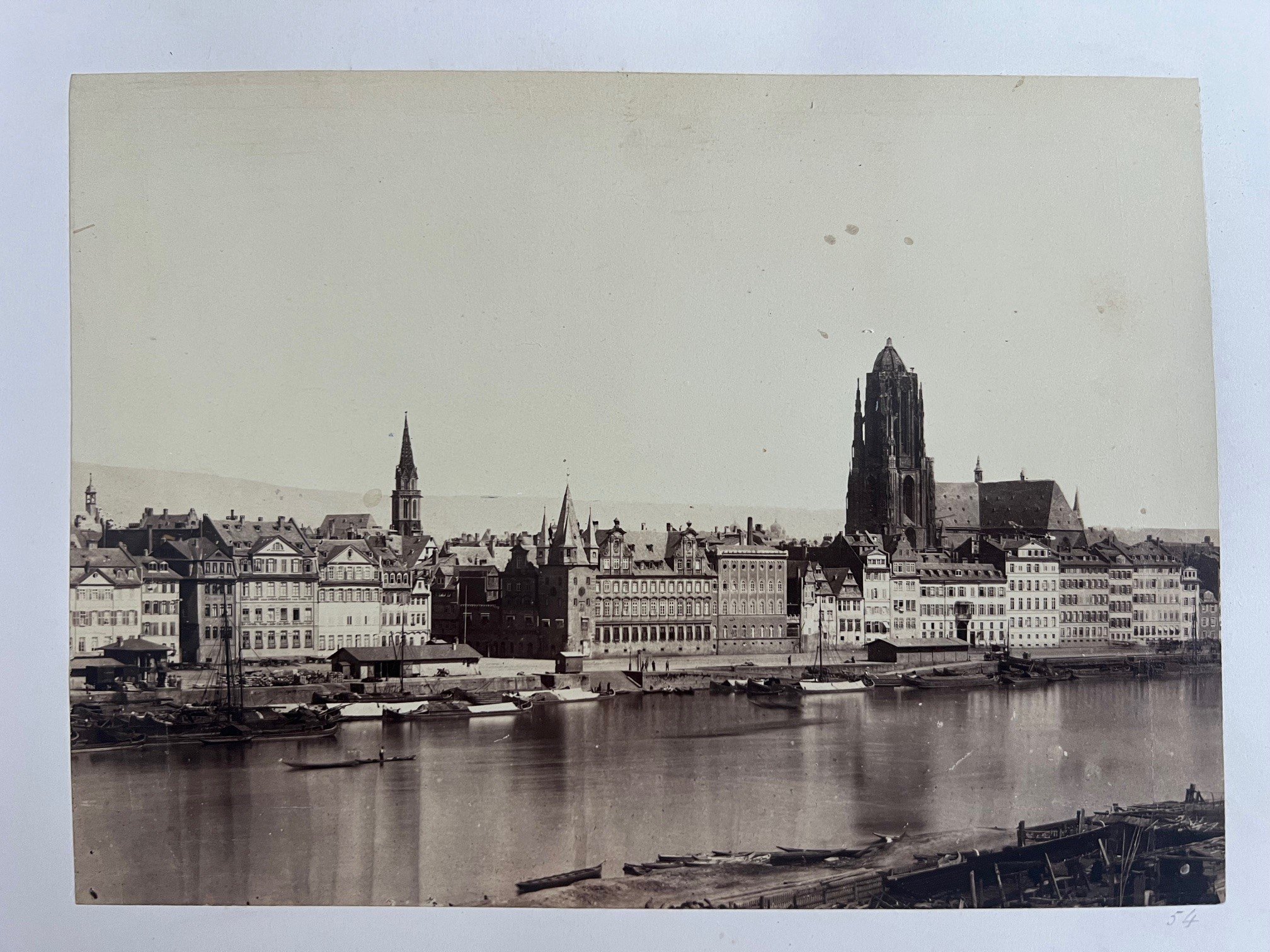 Carl Friedrich Mylius, Frankfurt, Main-Panorama, ca. 1859. (Taunus-Rhein-Main - Regionalgeschichtliche Sammlung Dr. Stefan Naas CC BY-NC-SA)