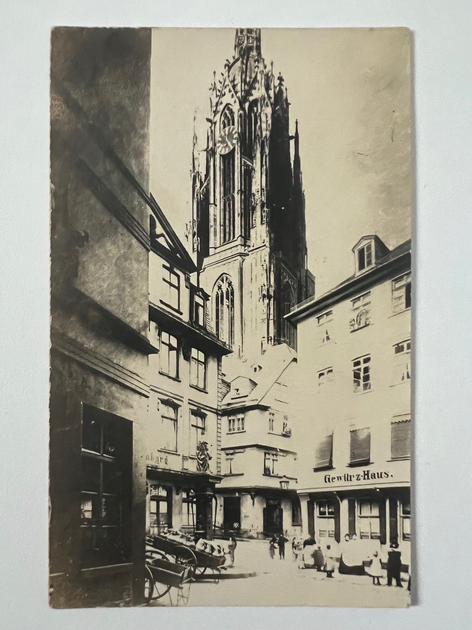 Gottfried Vömel, Frankfurt, Altstadt, ca. 1905. (Taunus-Rhein-Main - Regionalgeschichtliche Sammlung Dr. Stefan Naas CC BY-NC-SA)