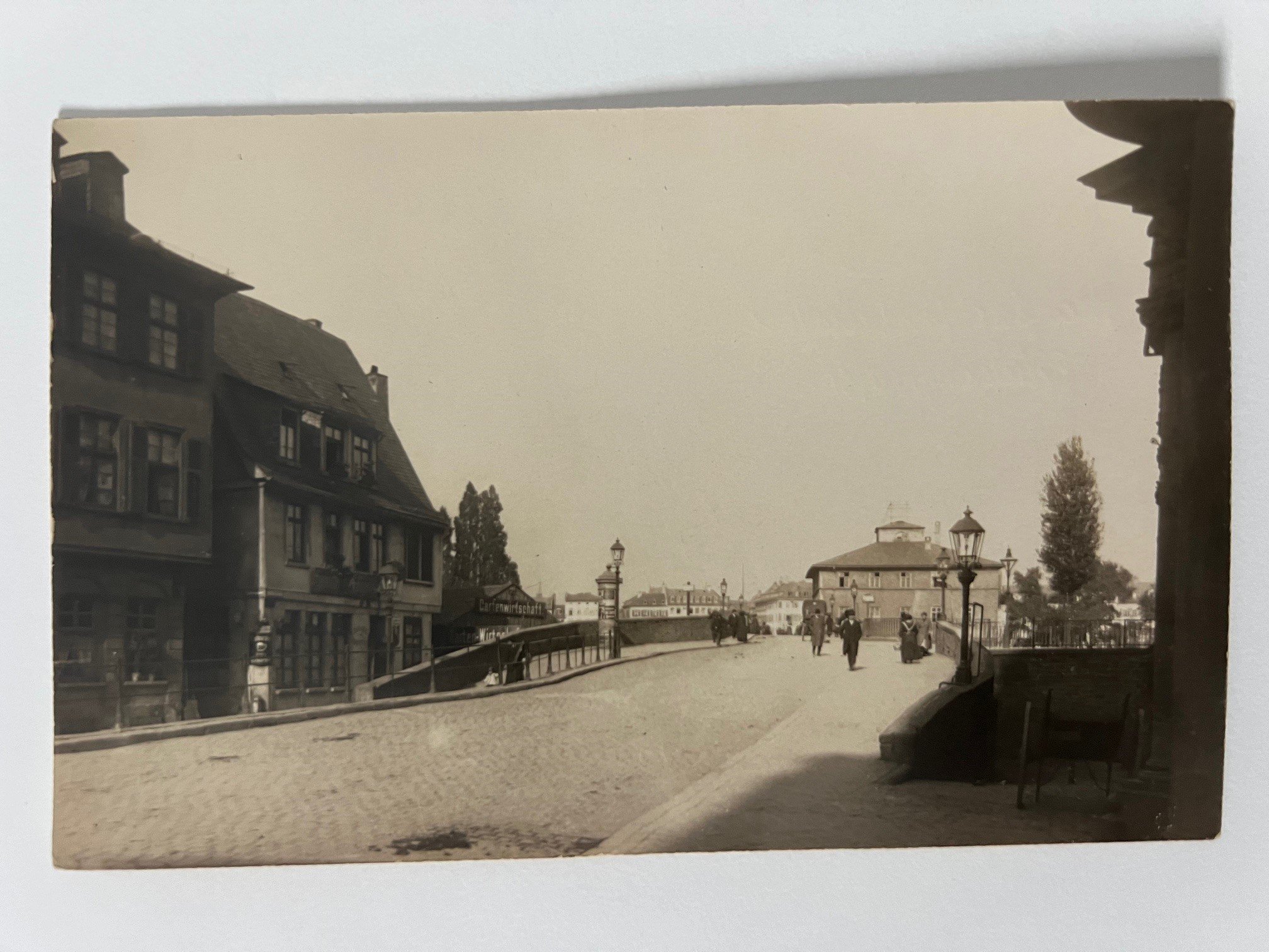 Gottfried Vömel, Frankfurt, Die Alte Brücke von Süden, 1911. (Taunus-Rhein-Main - Regionalgeschichtliche Sammlung Dr. Stefan Naas CC BY-NC-SA)