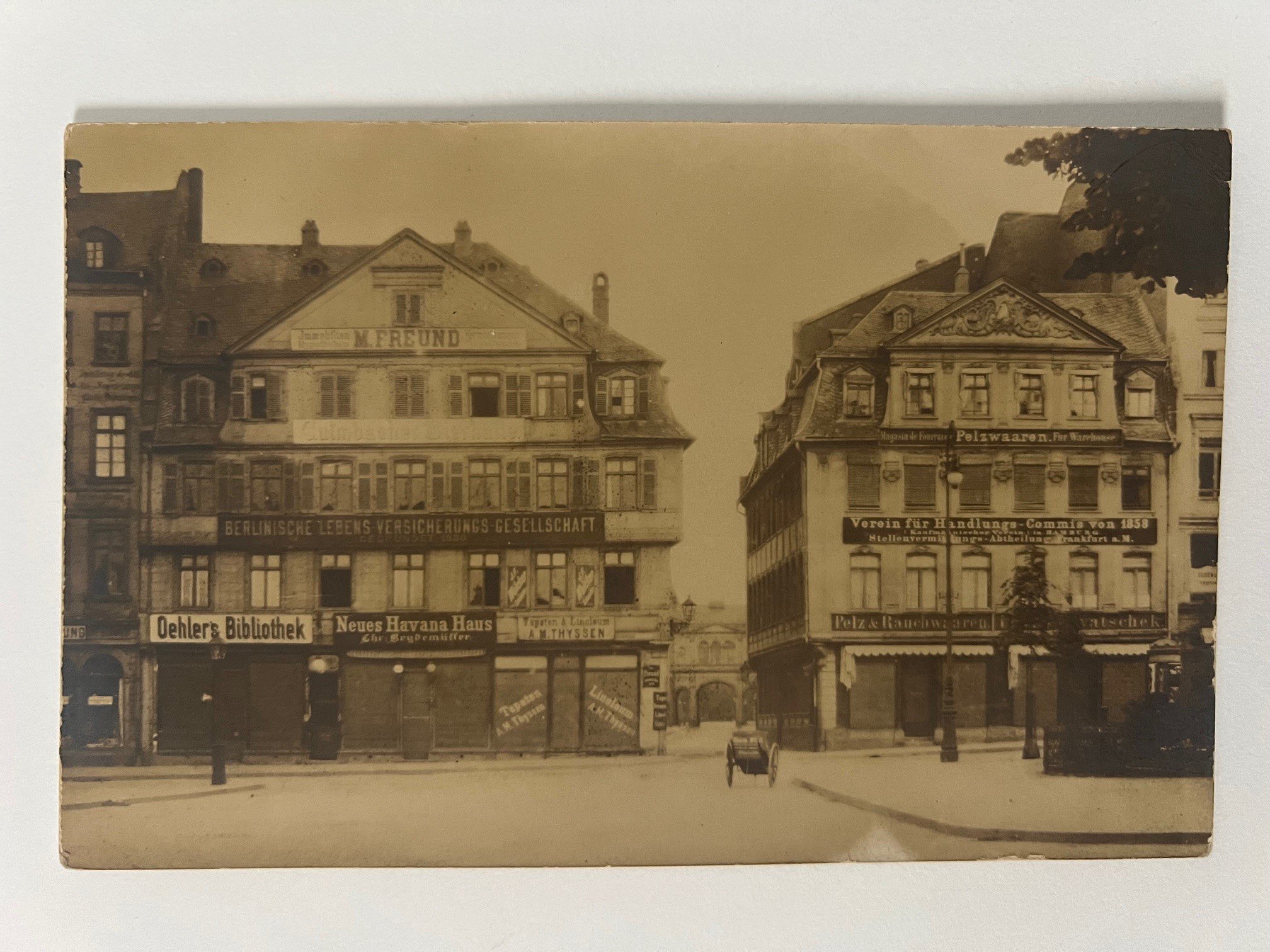 Gottfried Vömel, Frankfurt, Große Bockenheimer Straße , ca. 1905. (Taunus-Rhein-Main - Regionalgeschichtliche Sammlung Dr. Stefan Naas CC BY-NC-SA)