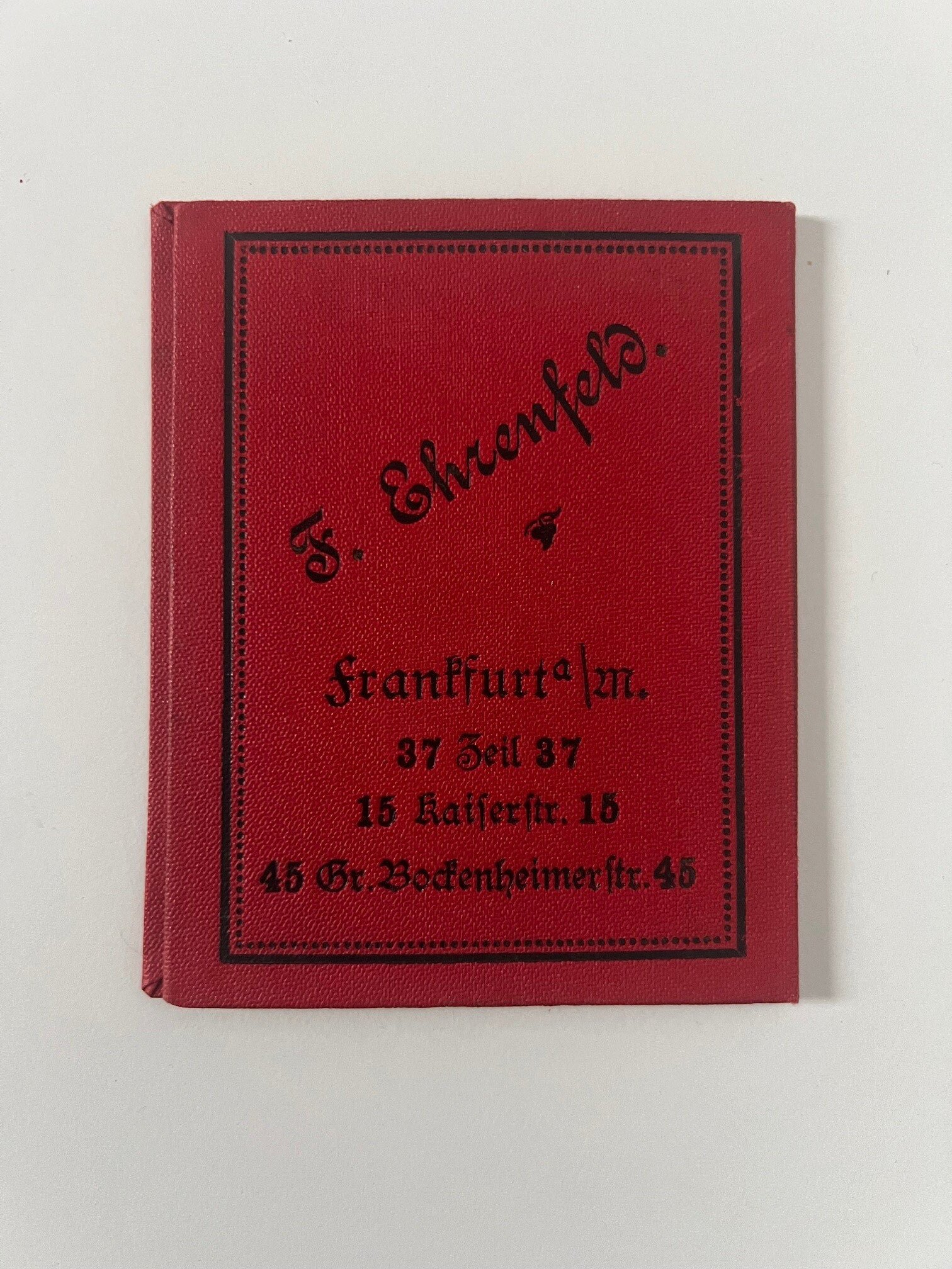 F. Ehrenfeld, Ansichten von Frankfurt am Main, 7 Drucke als Werbe-Leporello, ca. 1900. (Taunus-Rhein-Main - Regionalgeschichtliche Sammlung Dr. Stefan Naas CC BY-NC-SA)