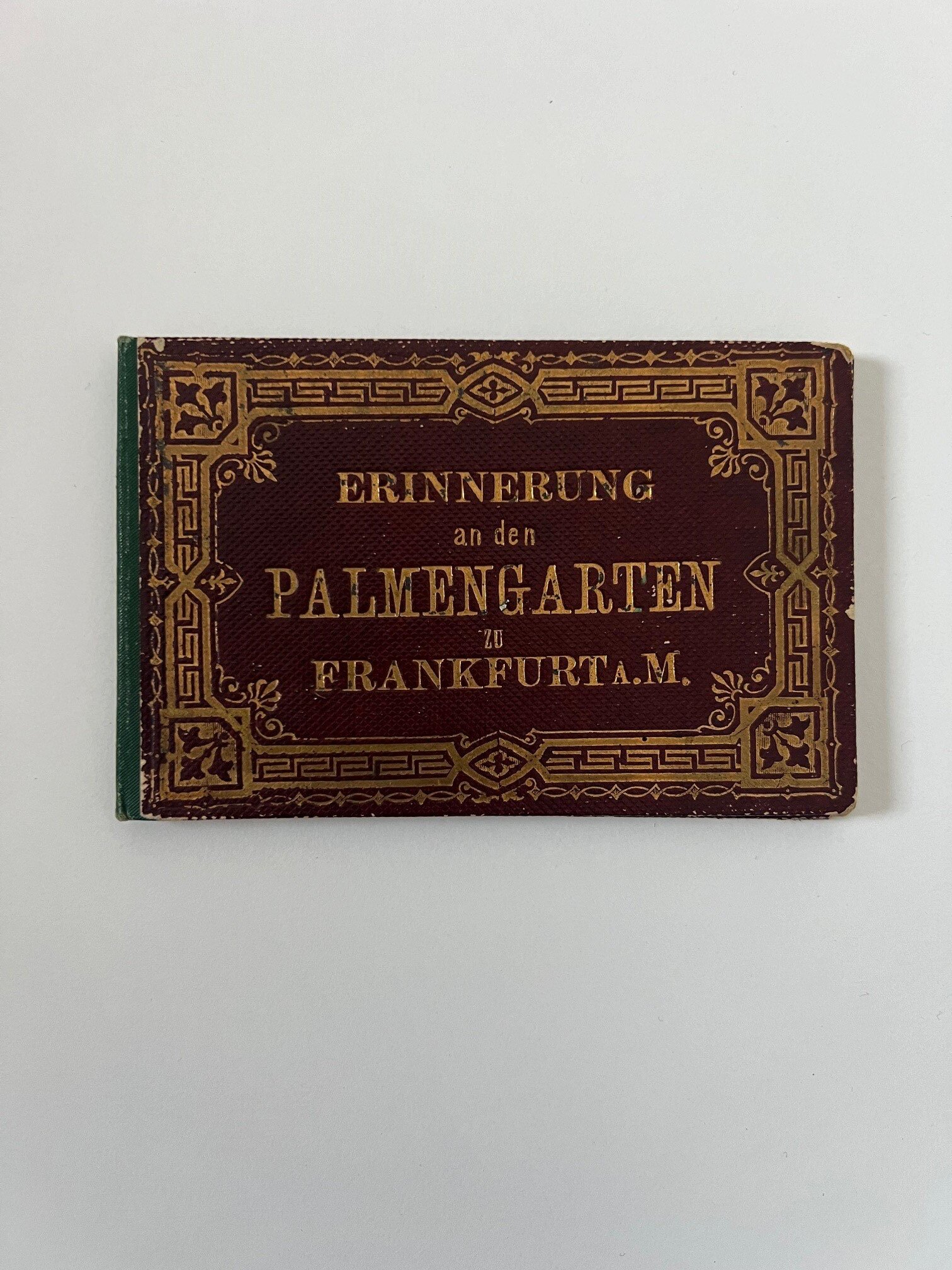 Unbekannter Hersteller, Erinnerung an den Palmengarten zu Frankfurt a. M., Leporello mit 12 Lithographien, ca. 1885. (Taunus-Rhein-Main - Regionalgeschichtliche Sammlung Dr. Stefan Naas CC BY-NC-SA)