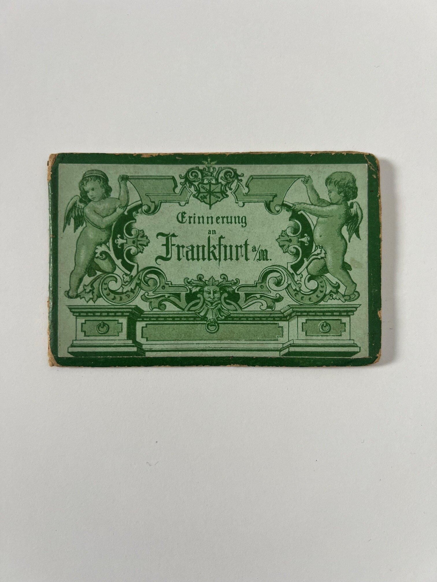 Unbekannter Hersteller, Erinnerungen an Frankfurt a. M., 12 Lithographien als Leporello, ca. 1880. (Taunus-Rhein-Main - Regionalgeschichtliche Sammlung Dr. Stefan Naas CC BY-NC-SA)