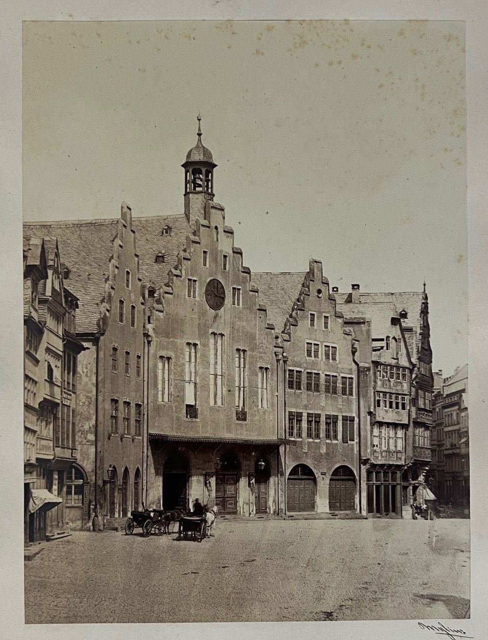 Carl Friedrich Mylius, Frankfurt, Der Römer, ca. 1865. (Taunus-Rhein-Main - Regionalgeschichtliche Sammlung Dr. Stefan Naas CC BY-NC-SA)