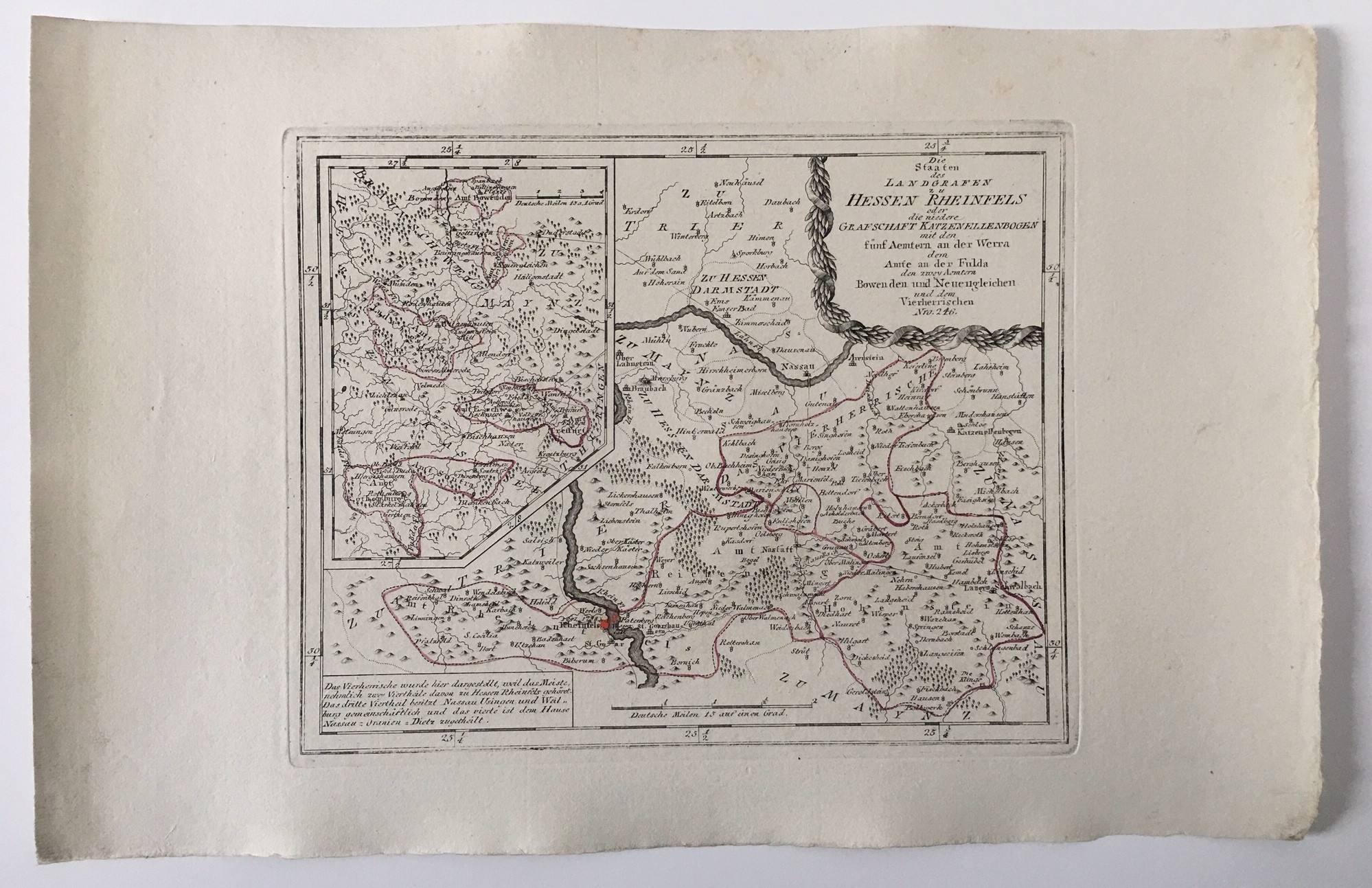 Franz J. J. v. Reilly: Die Staaten des Landgrafen zu Hessen Rheinfels, 1791 (Regionalgeschichtliche Sammlung Dr. Stefan Naas CC BY-NC-SA)