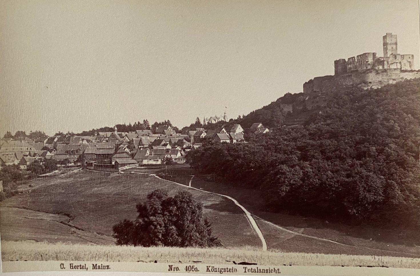 Fotografie, Carl Hertel No. 405a, Königstein, ca. 1885 (Taunus-Rhein-Main - Regionalgeschichtliche Sammlung Dr. Stefan Naas CC BY-NC-SA)
