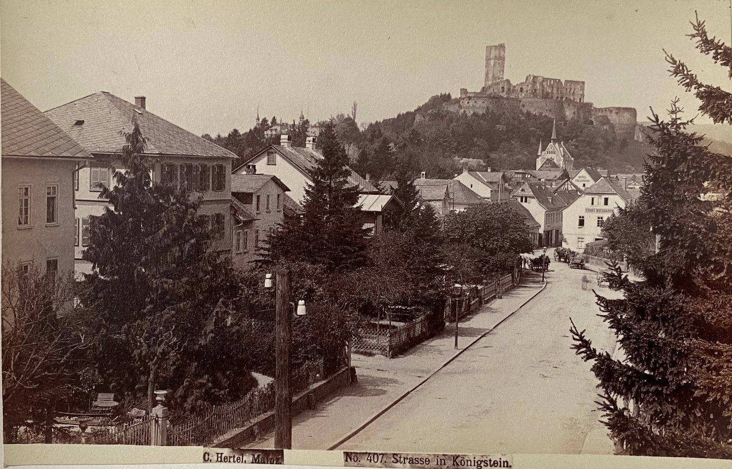 Fotografie, Carl Hertel No. 407, Königstein, ca. 1885 (Taunus-Rhein-Main - Regionalgeschichtliche Sammlung Dr. Stefan Naas CC BY-NC-SA)