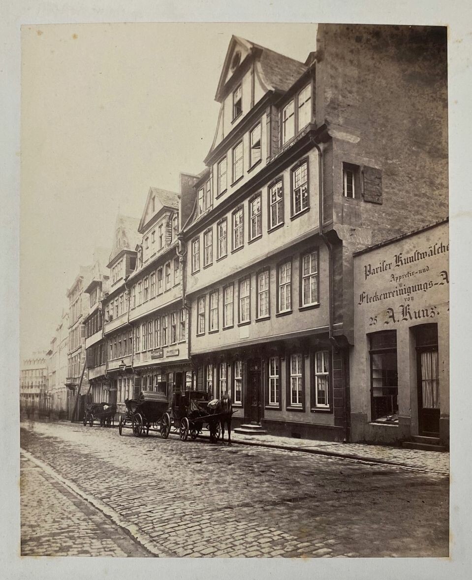 Das Goethehaus im Großen Hirschgraben, 1867 (Taunus-Rhein-Main - Regionalgeschichtliche Sammlung Dr. Stefan Naas CC BY-NC-SA)