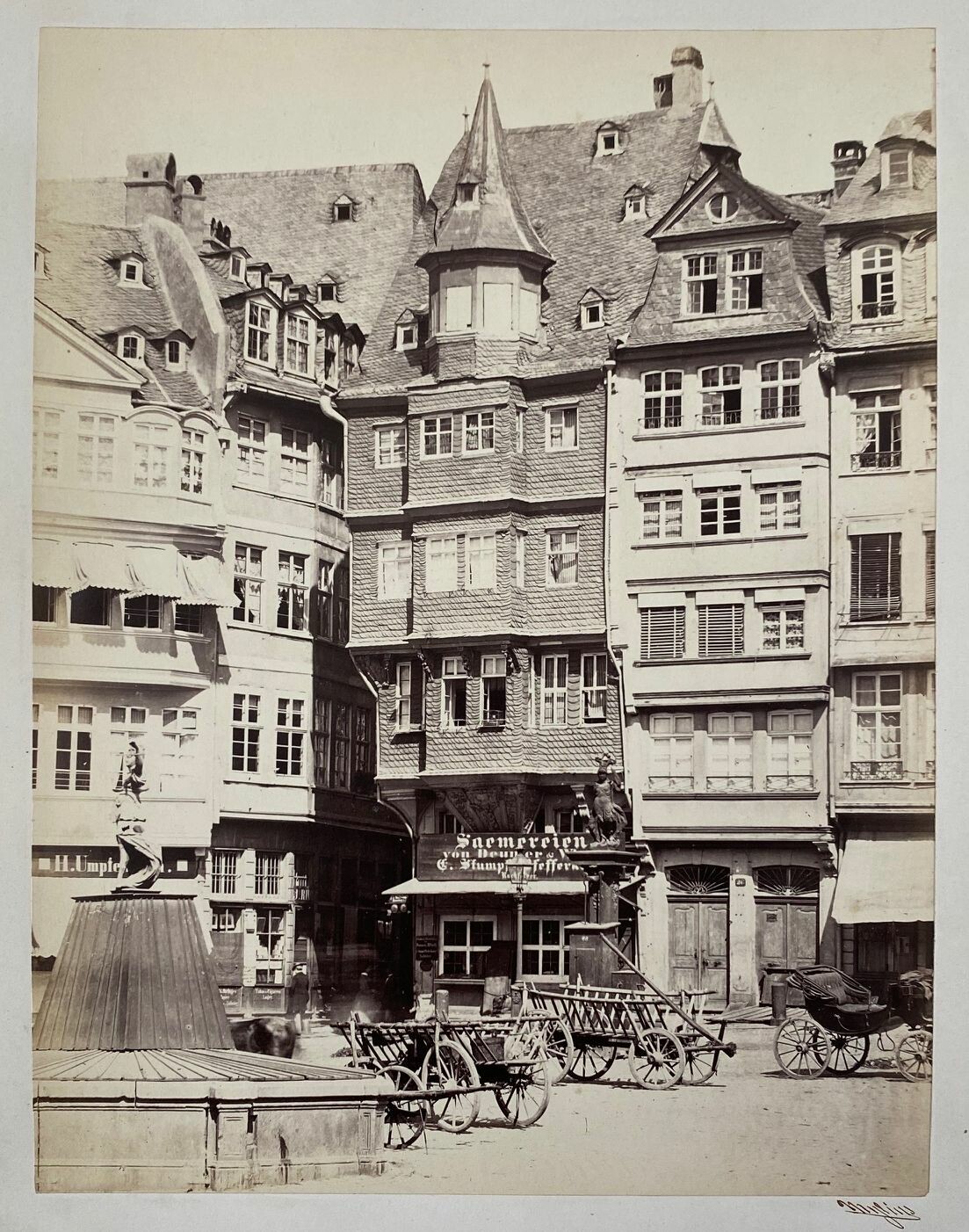 Römerberg Frankfurt, 1863 (Taunus-Rhein-Main - Regionalgeschichtliche Sammlung Dr. Stefan Naas CC BY-NC-SA)