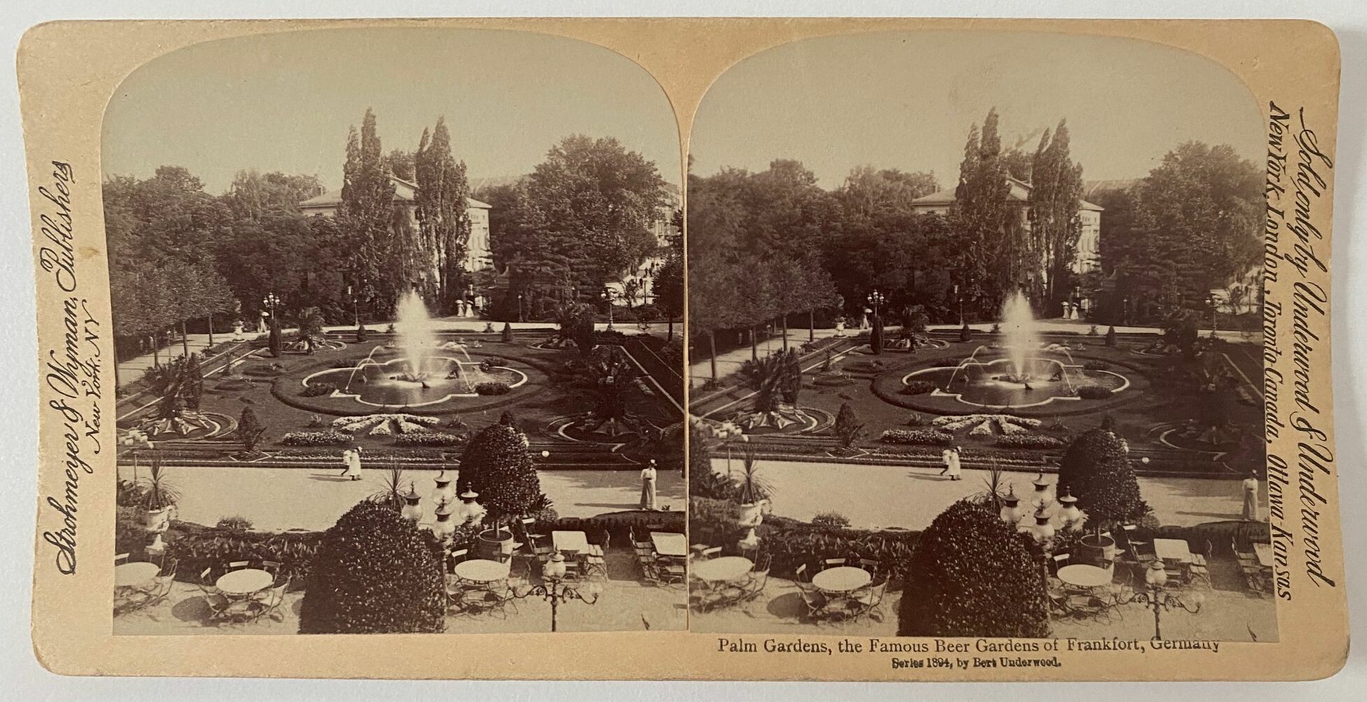 Frankfurt, Palm Gardens, the Famous Beer Gardens of Frankfurt, Germany, 1894 (Taunus-Rhein-Main - Regionalgeschichtliche Sammlung Dr. Stefan Naas CC BY-NC-SA)