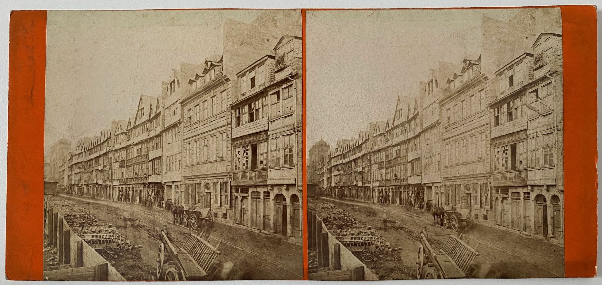 Frantisek Fridrich, Frankfurt, Nr. 38, Judengasse. - La rue des Juifs., ca. 1870 (Taunus-Rhein-Main - Regionalgeschichtliche Sammlung Dr. Stefan Naas CC BY-NC-SA)