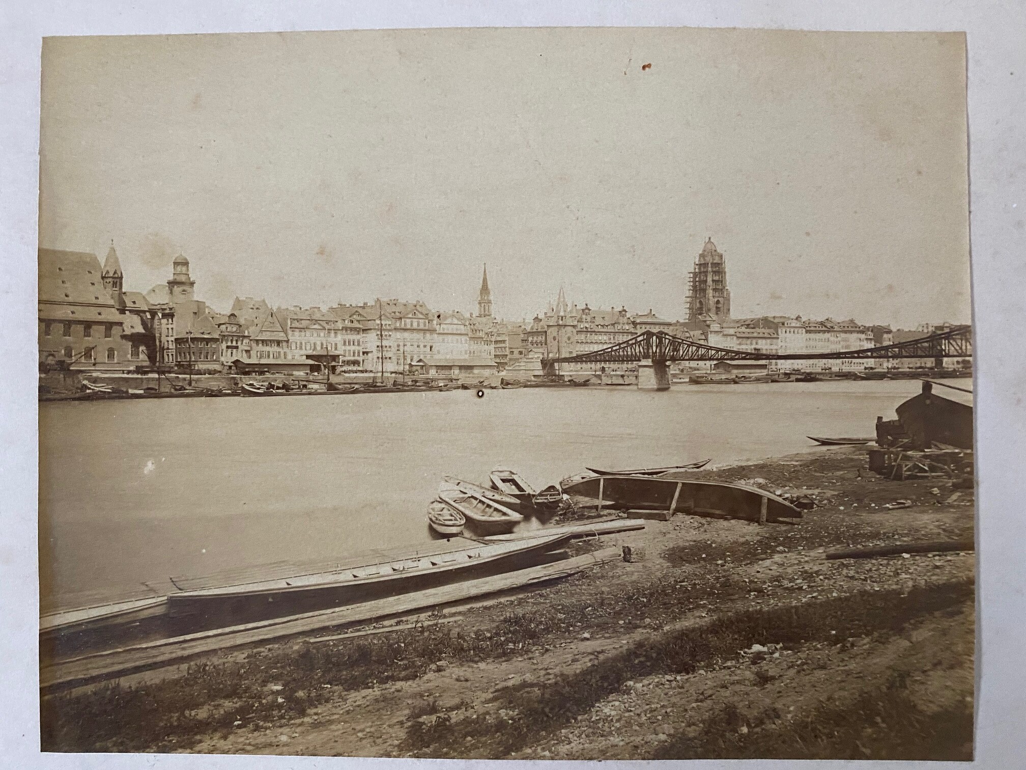 Theodor Creifelds, Frankfurt Main-Panorama, ca. 1870 (Taunus-Rhein-Main - Regionalgeschichtliche Sammlung Dr. Stefan Naas CC BY-NC-SA)