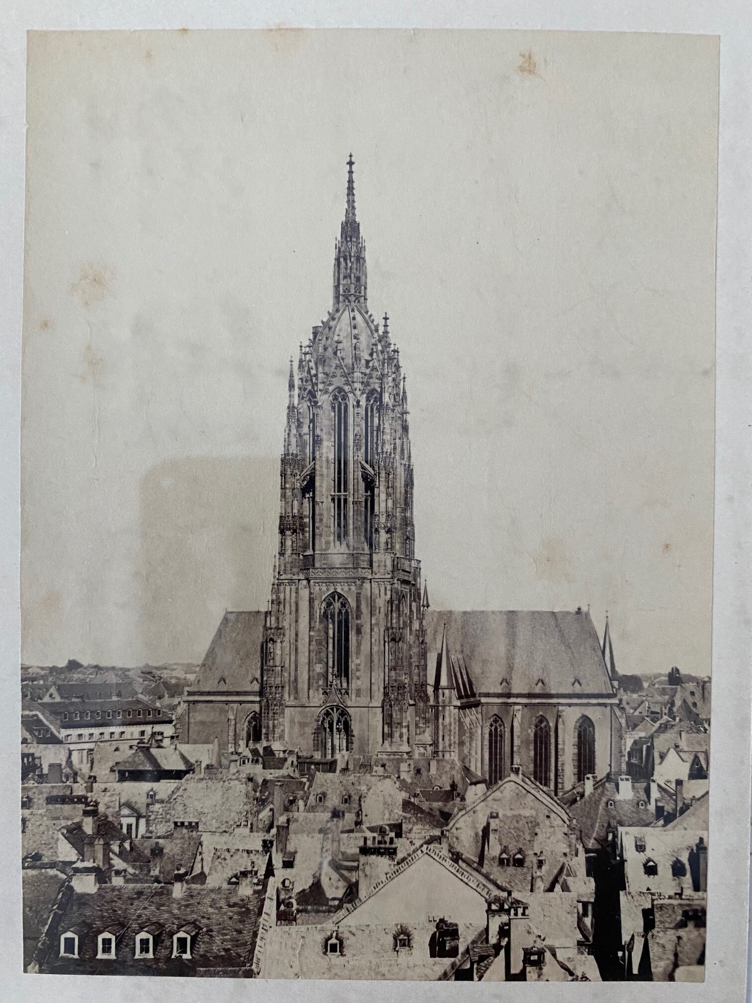 Carl Hertel, Frankfurt, Dom, ca. 1880 (Taunus-Rhein-Main - Regionalgeschichtliche Sammlung Dr. Stefan Naas CC BY-NC-SA)