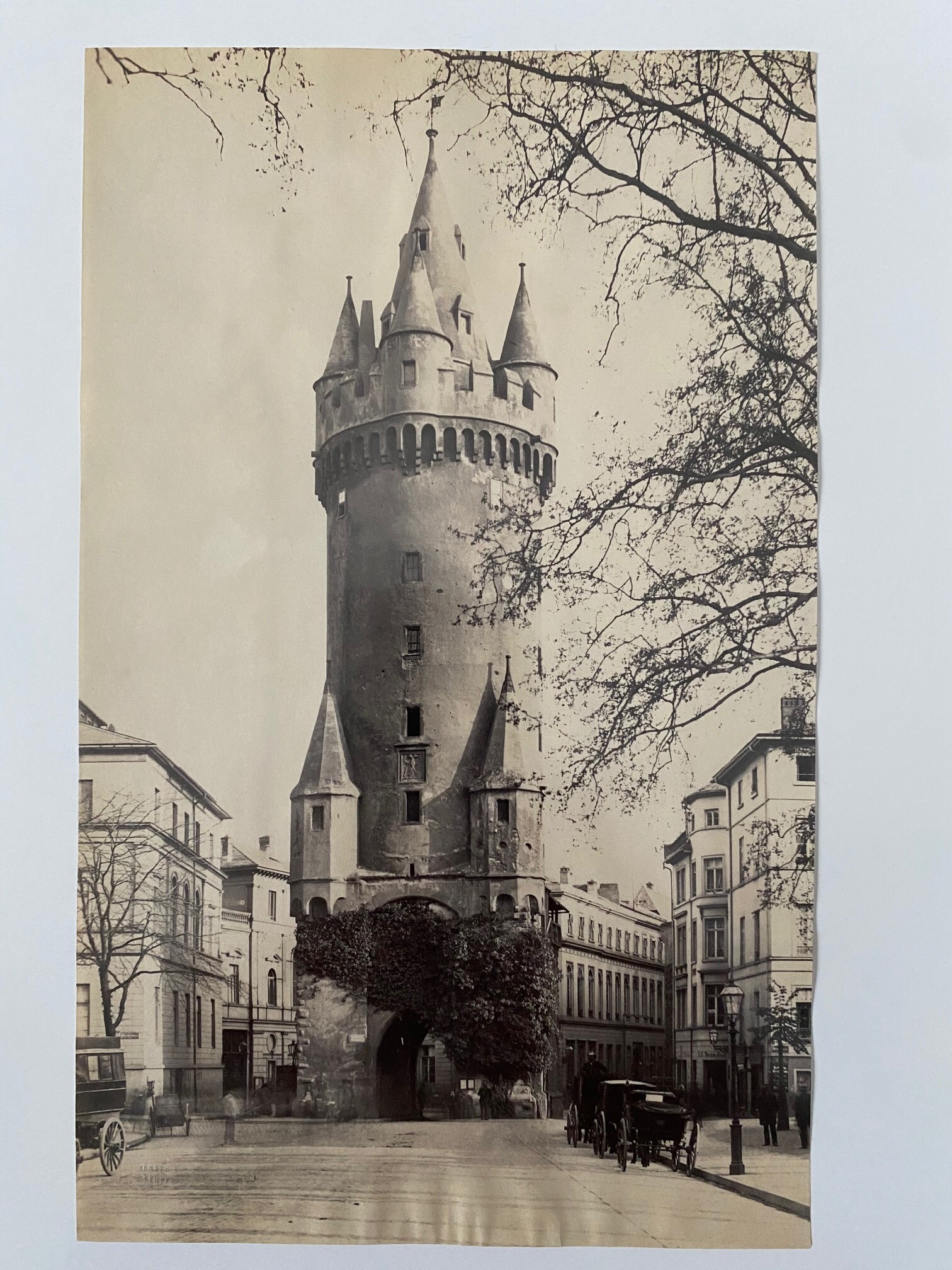 Francis Frith, Frankfurt, Eschenheimer Turm, ca. 1880 (Taunus-Rhein-Main - Regionalgeschichtliche Sammlung Dr. Stefan Naas CC BY-NC-SA)