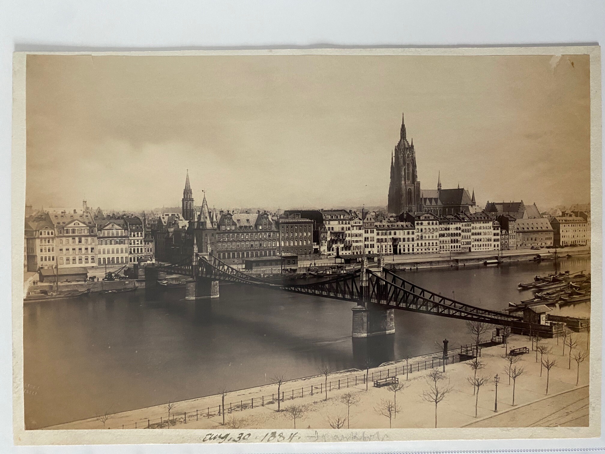Francis Frith, Frankfurt, Main-Panorama, ca. 1880 (Taunus-Rhein-Main - Regionalgeschichtliche Sammlung Dr. Stefan Naas CC BY-NC-SA)