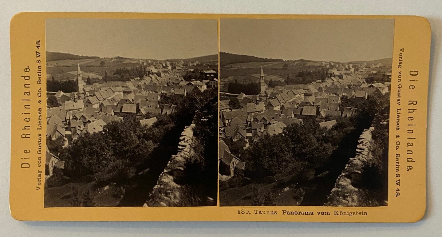 Taunus, Panorama Königstein, ca. 1900 (Taunus-Rhein-Main - Regionalgeschichtliche Sammlung Dr. Stefan Naas CC BY-NC-SA)