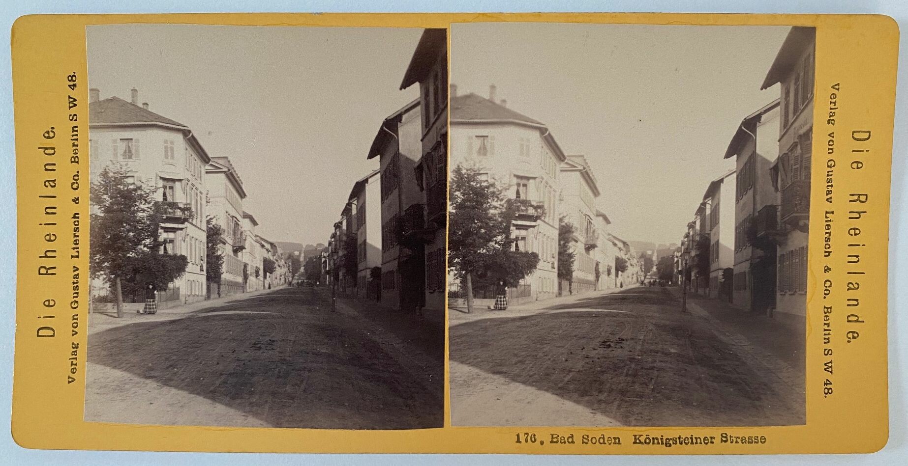 Taunus, Nr. 176. Bad Soden Königsteiner Strasse, ca. 1900 (Taunus-Rhein-Main - Regionalgeschichtliche Sammlung Dr. Stefan Naas CC BY-NC-SA)