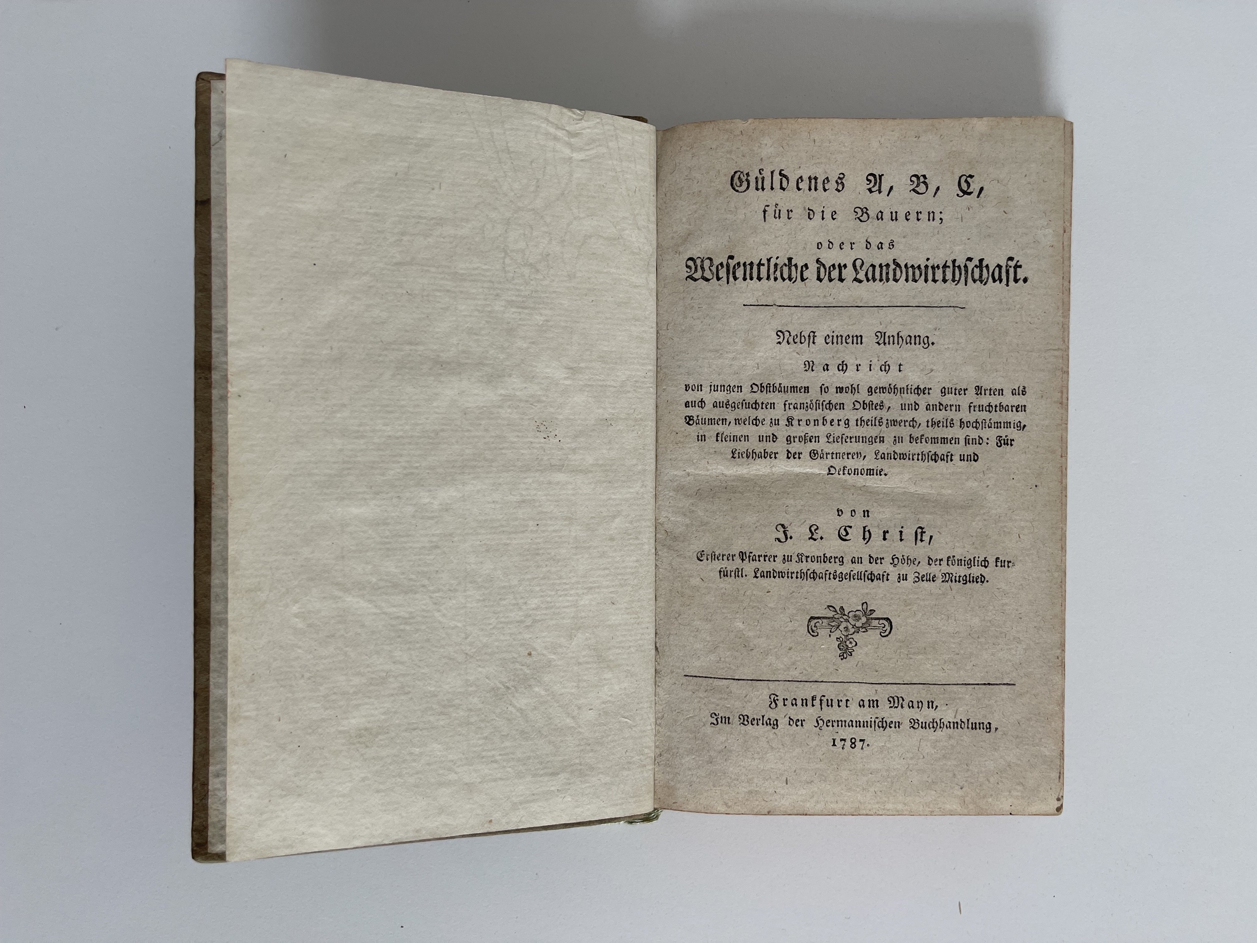 Johann Ludwig Christ, Güldenes A, B, C, für die Bauern, 1787 (Taunus-Rhein-Main - Regionalgeschichtliche Sammlung Dr. Stefan Naas CC BY-NC-SA)