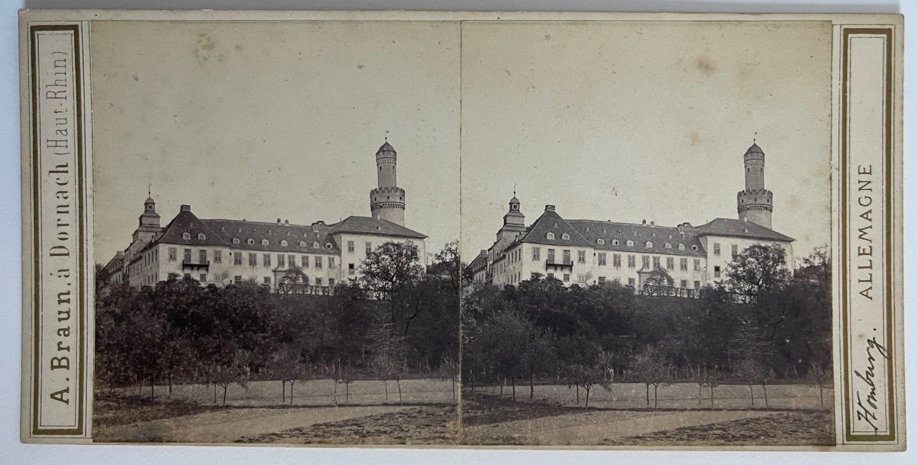 Adolphe Braun, No. 4326, Homburg, Allemagne, Das Schloss, 8.6.1865 (Taunus-Rhein-Main - Regionalgeschichtliche Sammlung Dr. Stefan Naas CC BY-NC-SA)