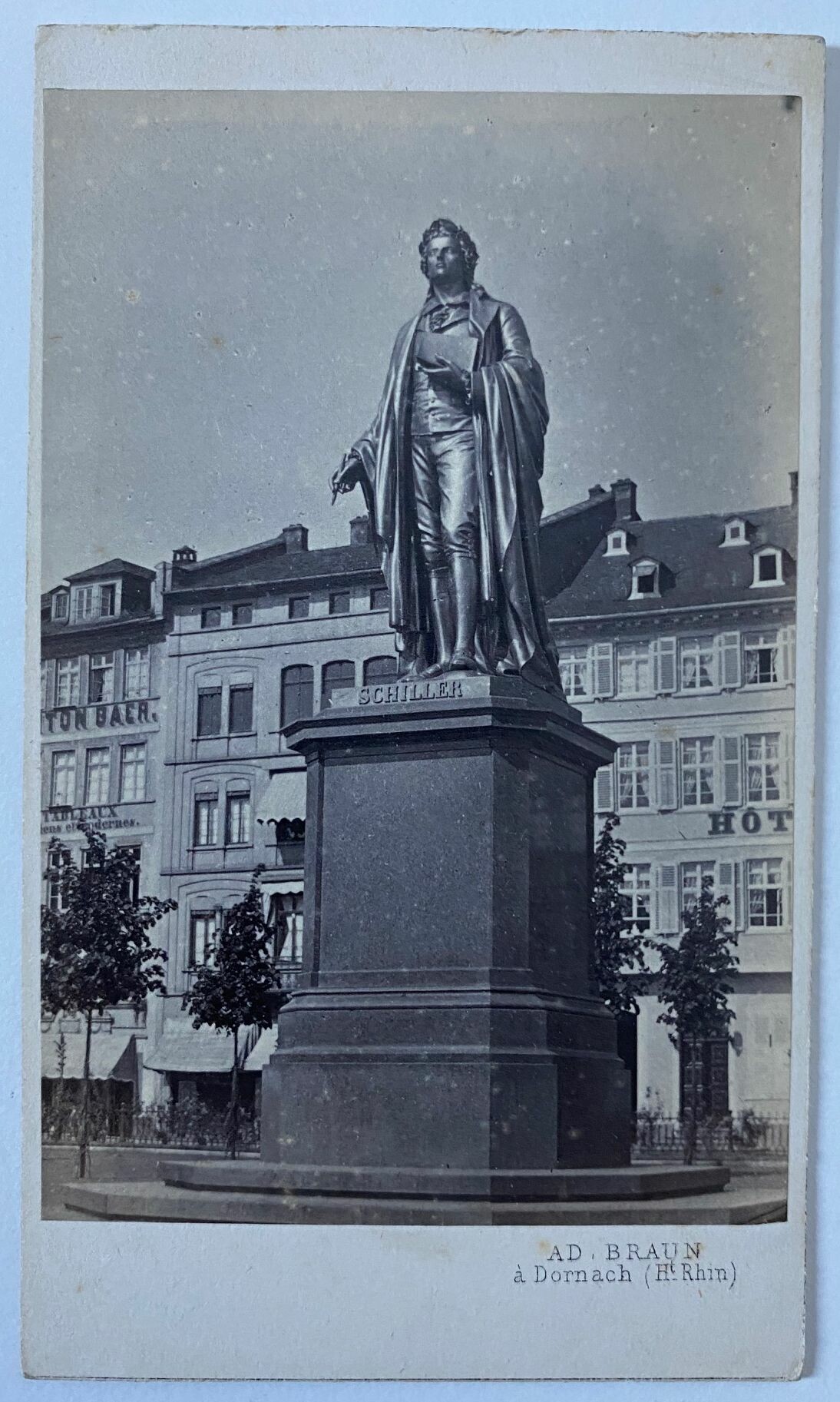 Adolphe Braun, Frankfurt, Schiller-Denkmal, ca. 1866 (Taunus-Rhein-Main - Regionalgeschichtliche Sammlung Dr. Stefan Naas CC BY-NC-SA)