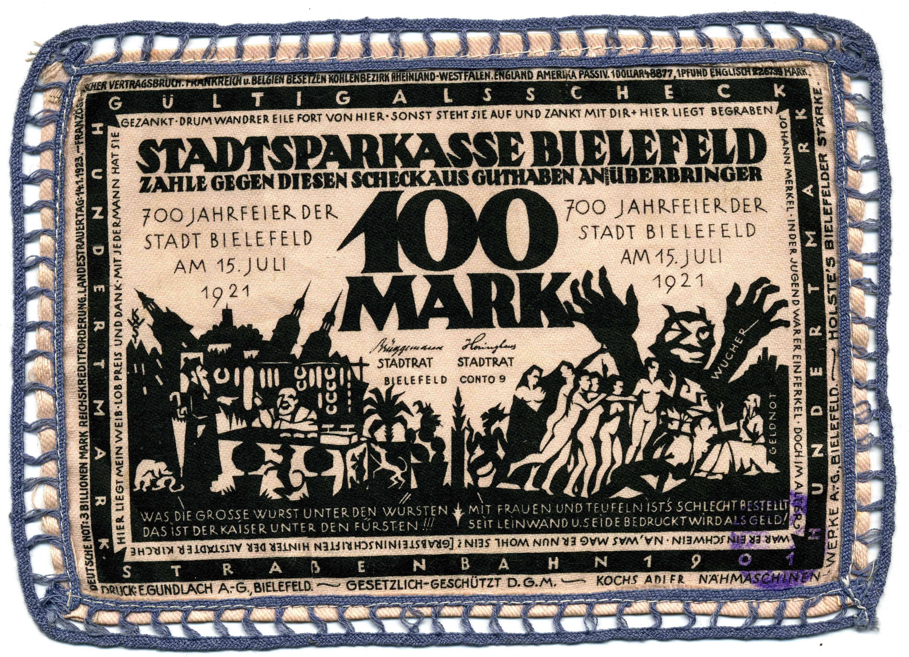 Bielefelder Seidengeld (Museum für Sepulkralkultur CC BY-NC-SA)