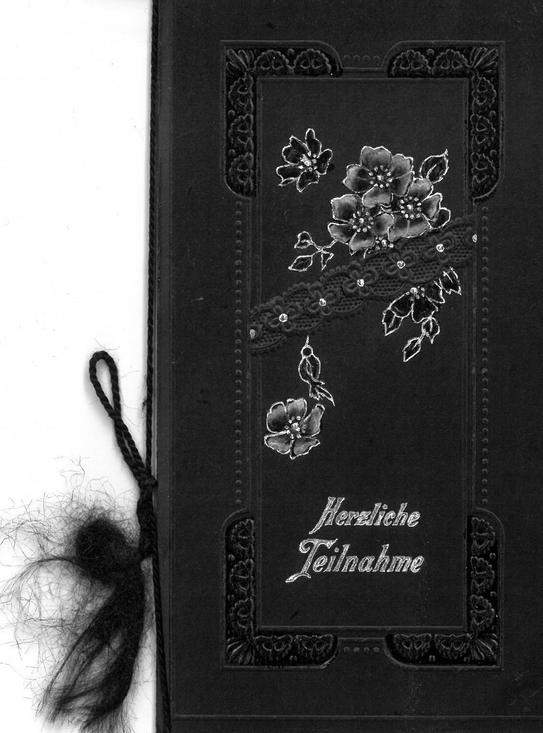 Kondolenzkarte "Herzliche Teilnahme" (von C. Stahnke) (Museum für Sepulkralkultur CC0)
