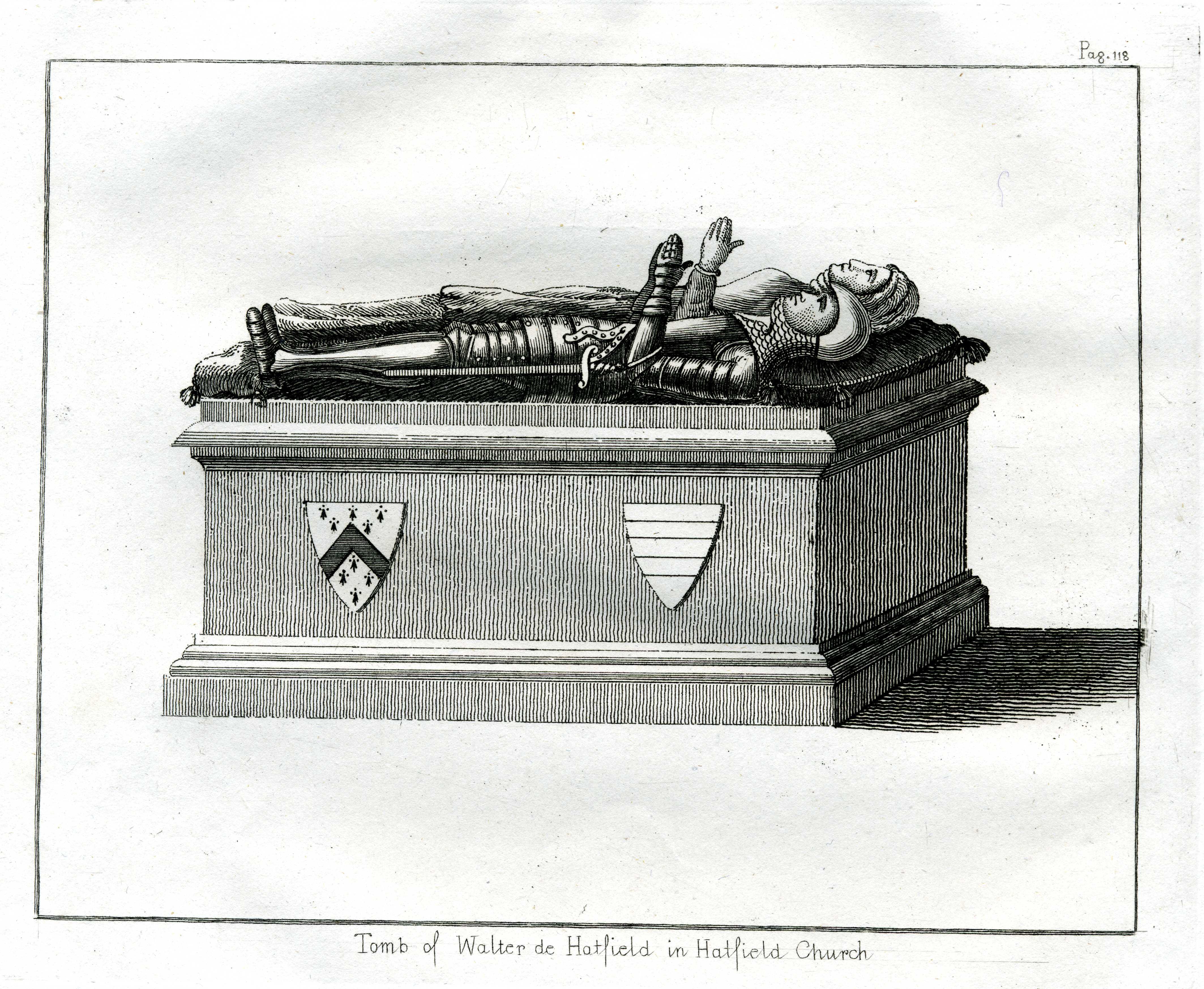 "Tomb of Walter de Hatfield in Hatfield Church" (Museum für Sepulkralkultur CC BY-NC-SA)