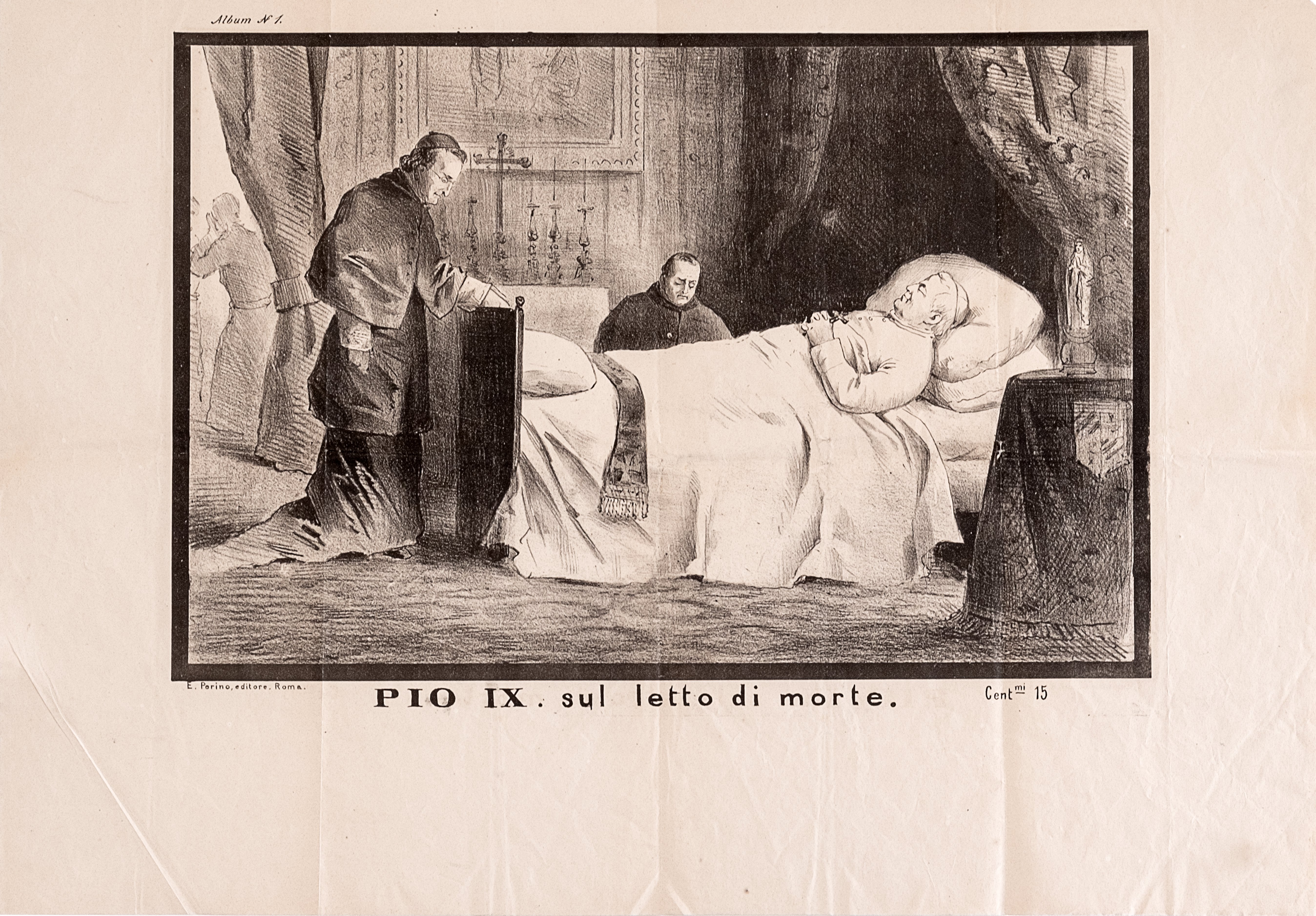 "PIO IX. sul letto di morte" (Museum für Sepulkralkultur CC BY-NC-SA)