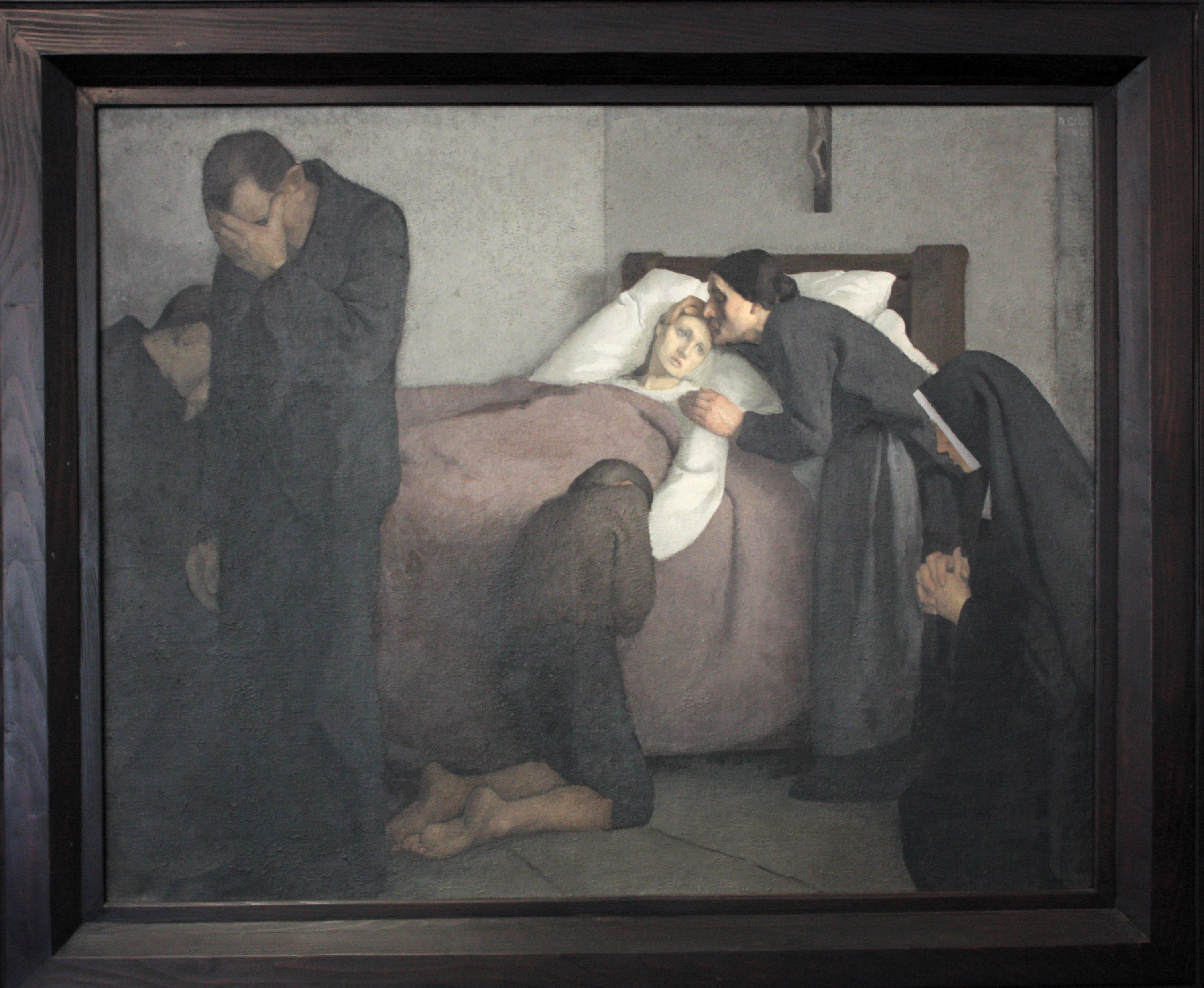 Gemälde "Abschied" (Jules Alfred Giess) (Museum für Sepulkralkultur CC0)
