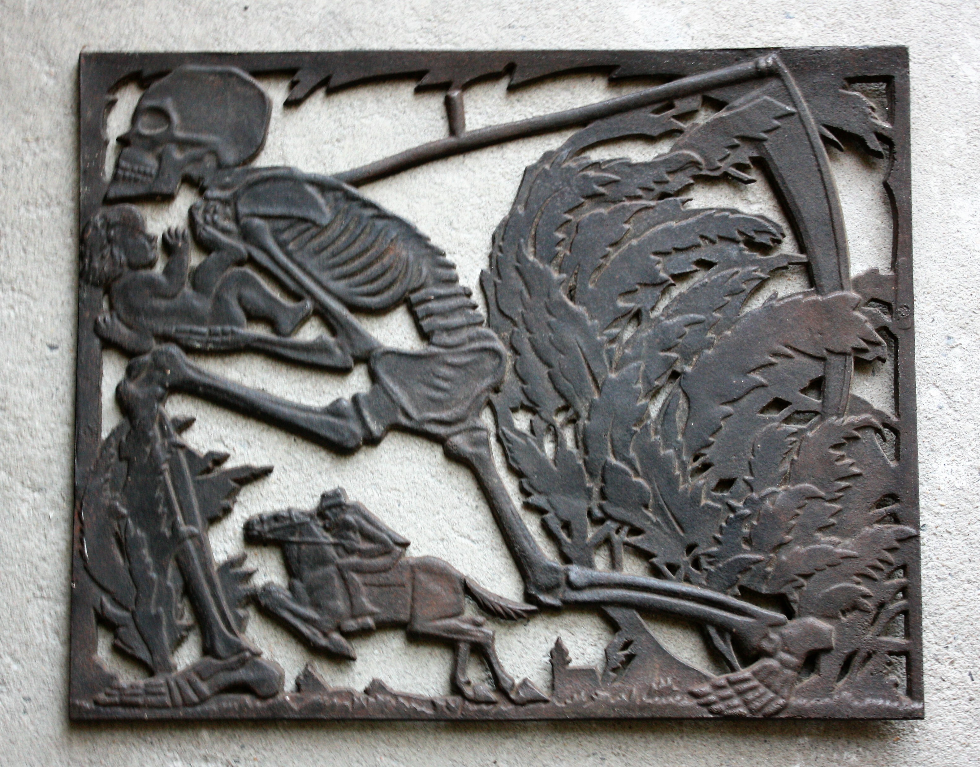 Ofenplatte "Erlkönig" (Museum für Sepulkralkultur CC BY-NC-SA)