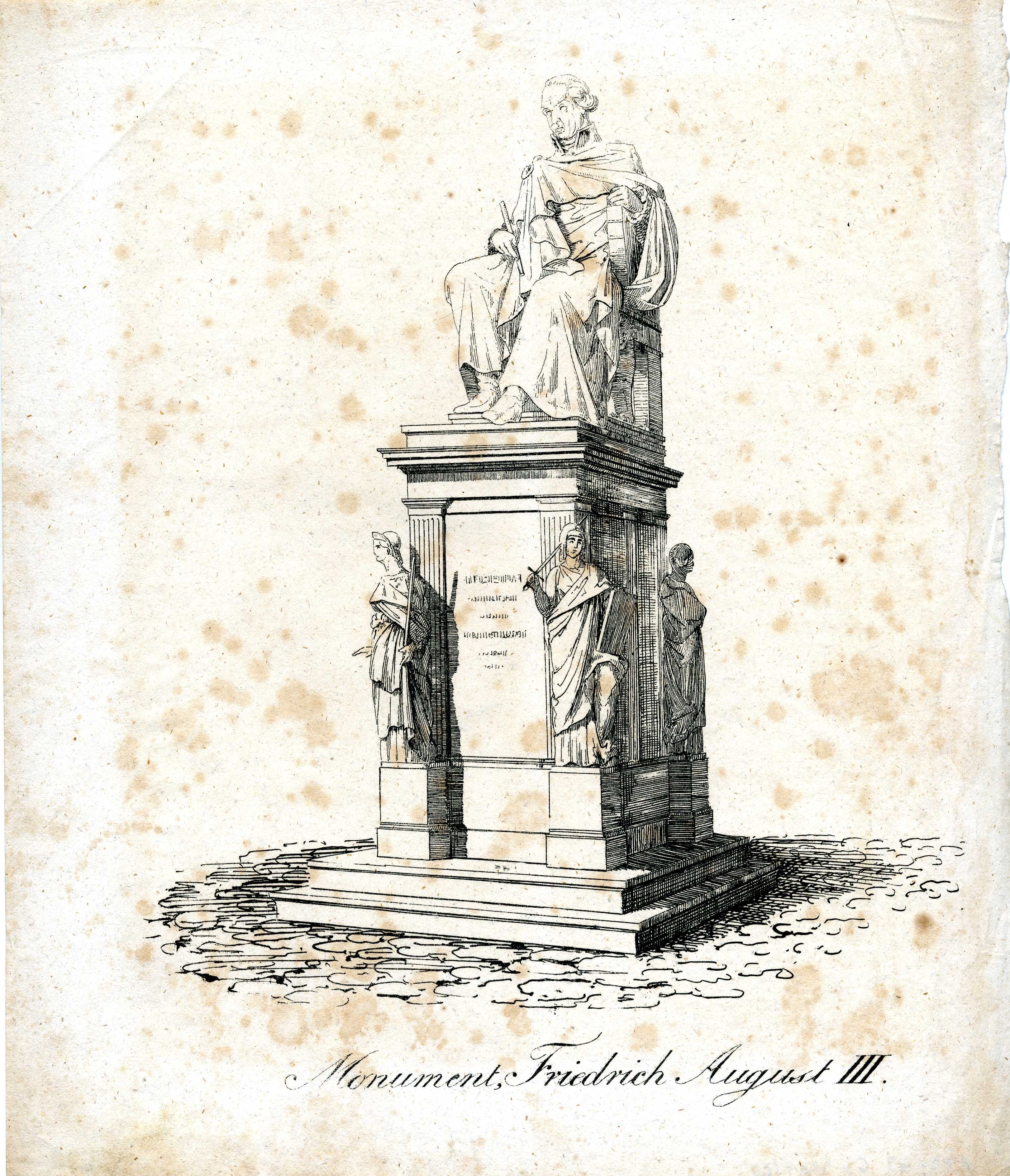 "Monument Friedrich August III." (Museum für Sepulkralkultur CC BY)