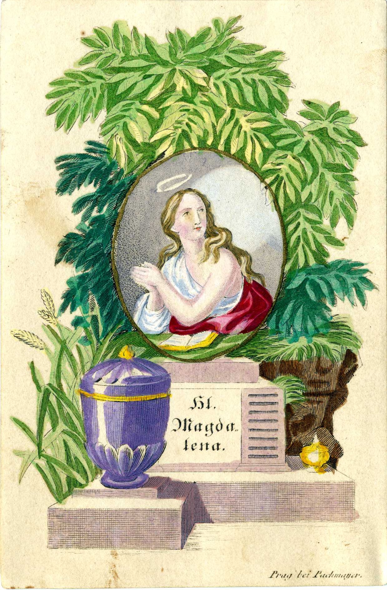 Grafik "Maria Magdalena" (Museum für Sepulkralkultur CC BY-NC-SA)