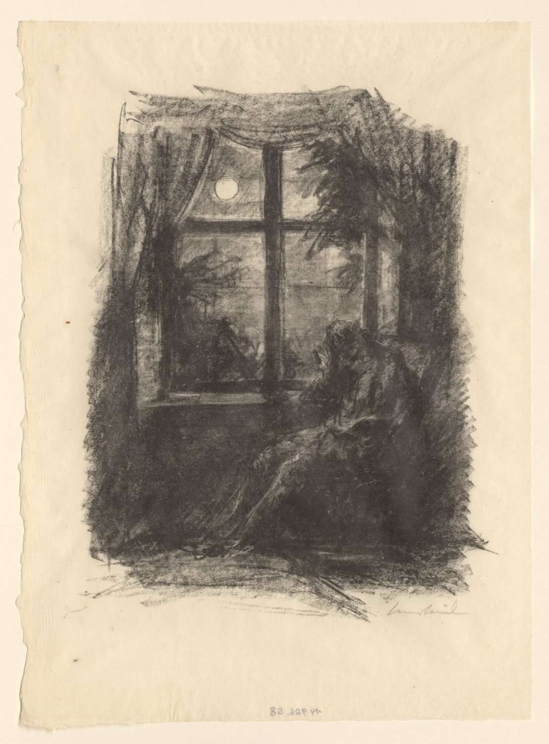 Der Träumer am Fenster lesend (Freies Deutsches Hochstift / Frankfurter Goethe-Museum * Hans-Meid-Stiftung RR-F)