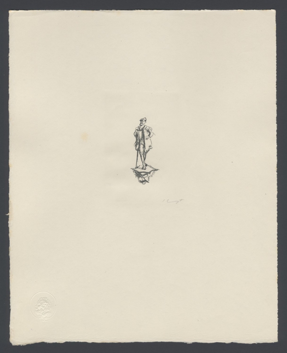 Peter Torrigiani auf einem Kapitell (Vignette) (Freies Deutsches Hochstift / Frankfurter Goethe-Museum CC BY-NC-SA)