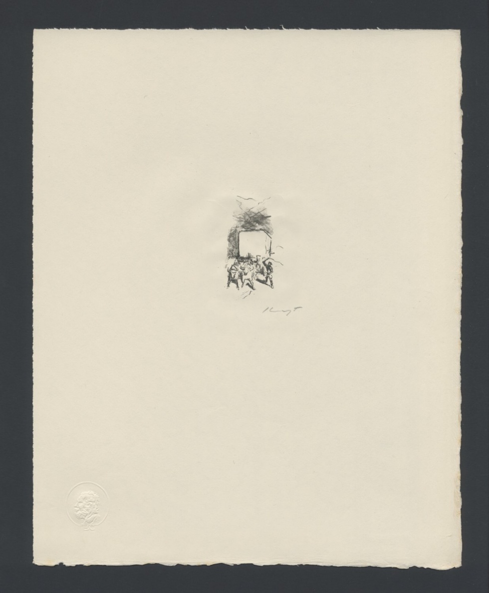 Der Marmorblock für den Neptun von Ochsen gezogen (Freies Deutsches Hochstift / Frankfurter Goethe-Museum CC BY-NC-SA)