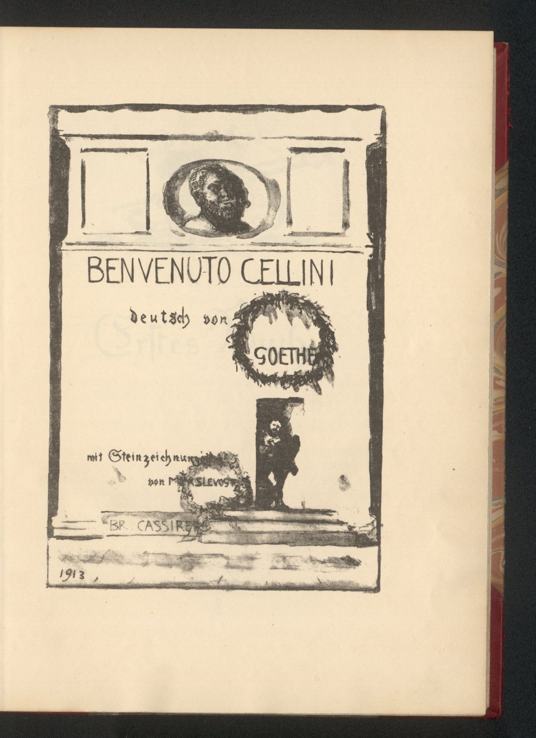 Benvenuto Cellini, übersetzt von Goethe. Mit 303 Originallithographien von Max Slevogt (Ausgabe B) (Freies Deutsches Hochstift / Frankfurter Goethe-Museum CC BY-NC-SA)