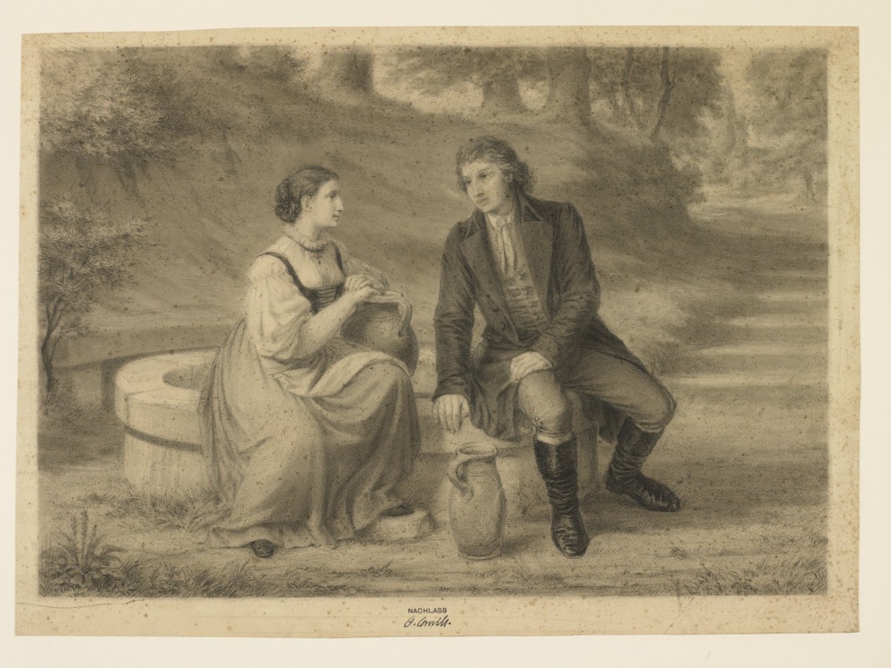 Hermann und Dorothea am Brunnen (Freies Deutsches Hochstift / Frankfurter Goethe-Museum CC BY-NC-SA)