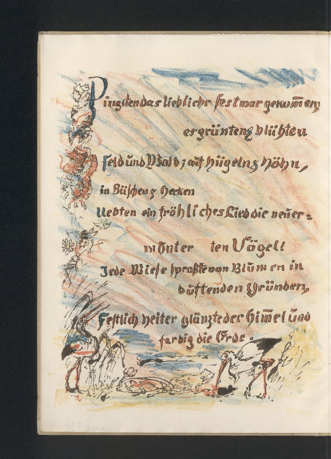 1. Schriftseite (Freies Deutsches Hochstift / Frankfurter Goethe-Museum CC BY-NC-SA)