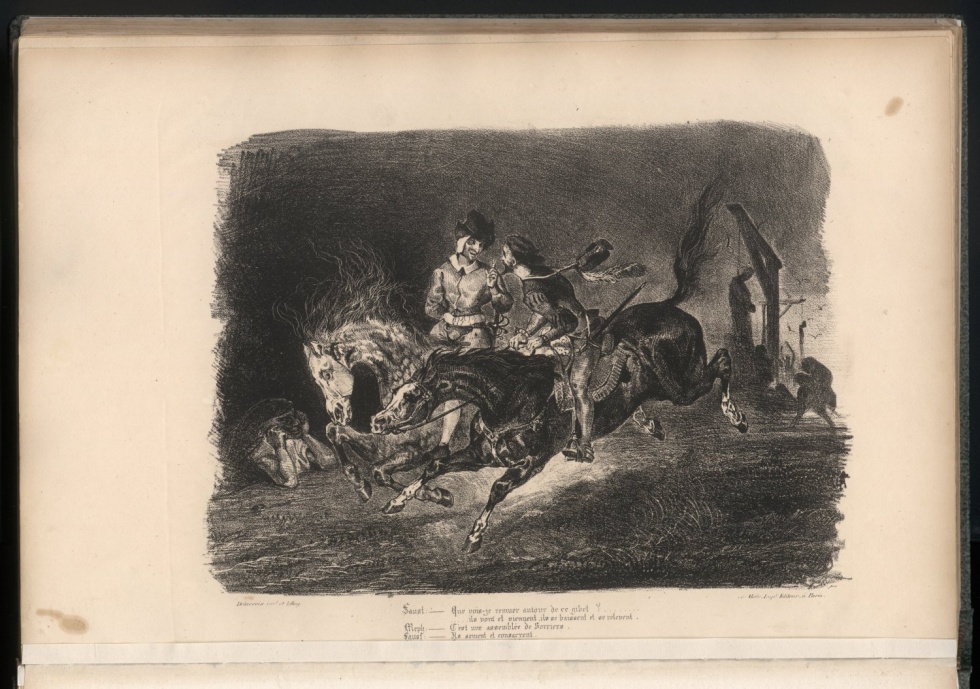 Faust und Mephisto, in der Nacht des Hexensabbats galoppierend (Freies Deutsches Hochstift / Frankfurter Goethe-Museum CC BY-NC-SA)