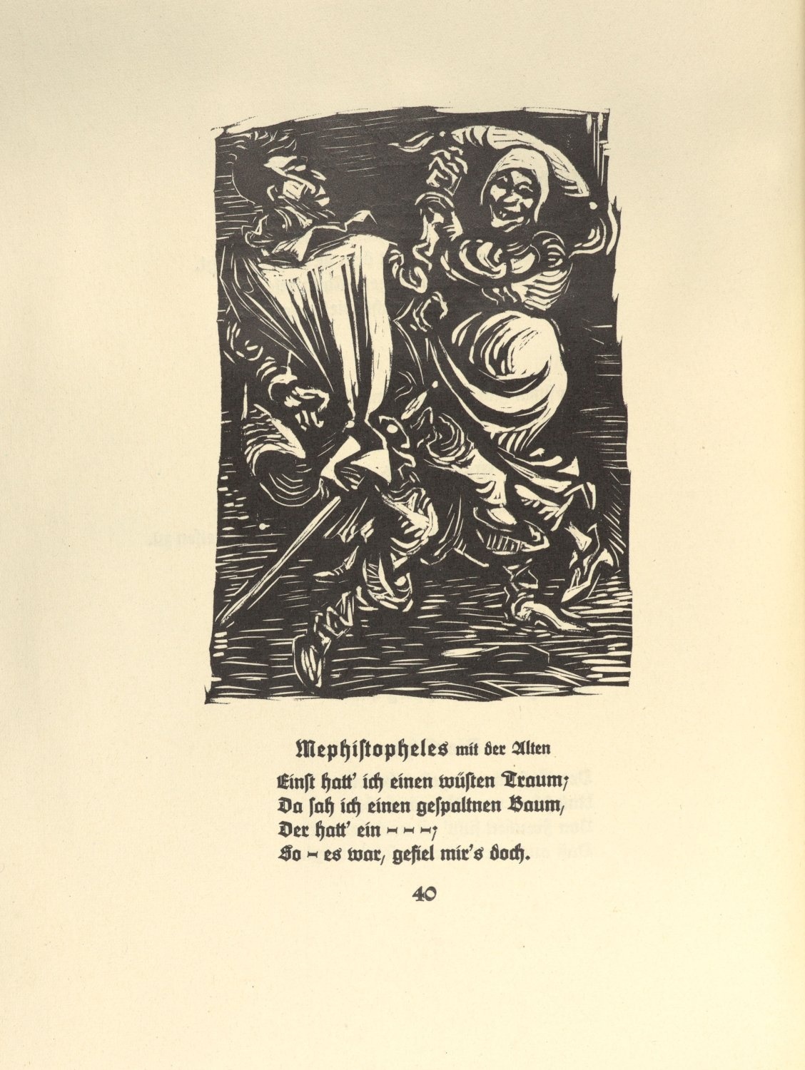 Mephistopheles tanzend (Freies Deutsches Hochstift / Frankfurter Goethe-Museum CC BY-NC-SA)