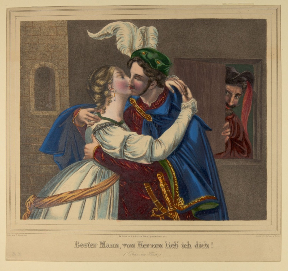 Faust und Gretchen. Bester Mann, von Herzen lieb&rsquo; ich dich! (Freies Deutsches Hochstift / Frankfurter Goethe-Museum Public Domain Mark)