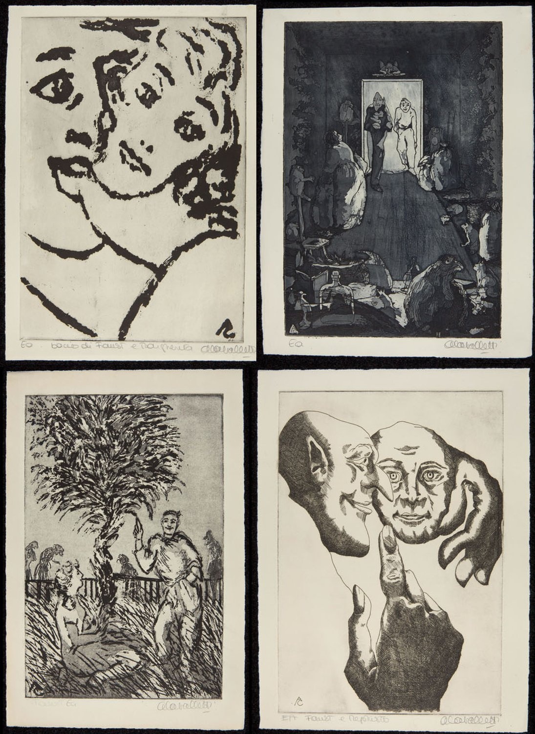 Serie von 10 Illustrationen zu Faust I (Freies Deutsches Hochstift / Frankfurter Goethe-Museum CC BY-NC-SA)