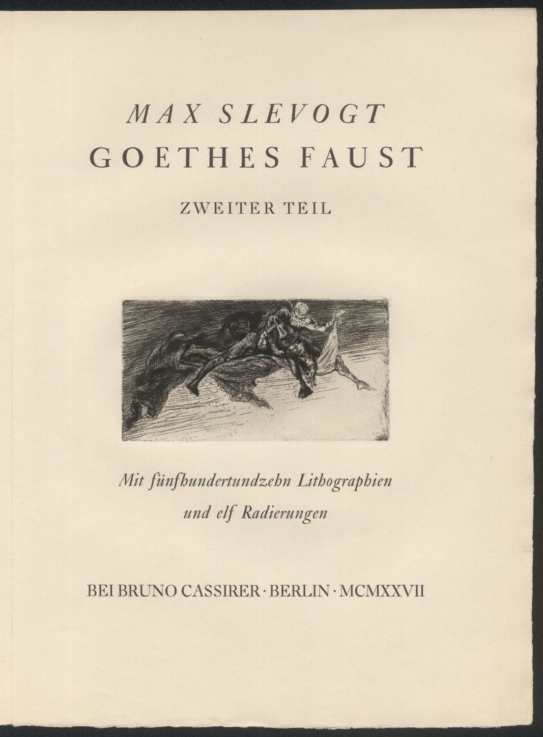 Titelblatt. Mephistopheles (Freies Deutsches Hochstift / Frankfurter Goethe-Museum CC BY-NC-SA)